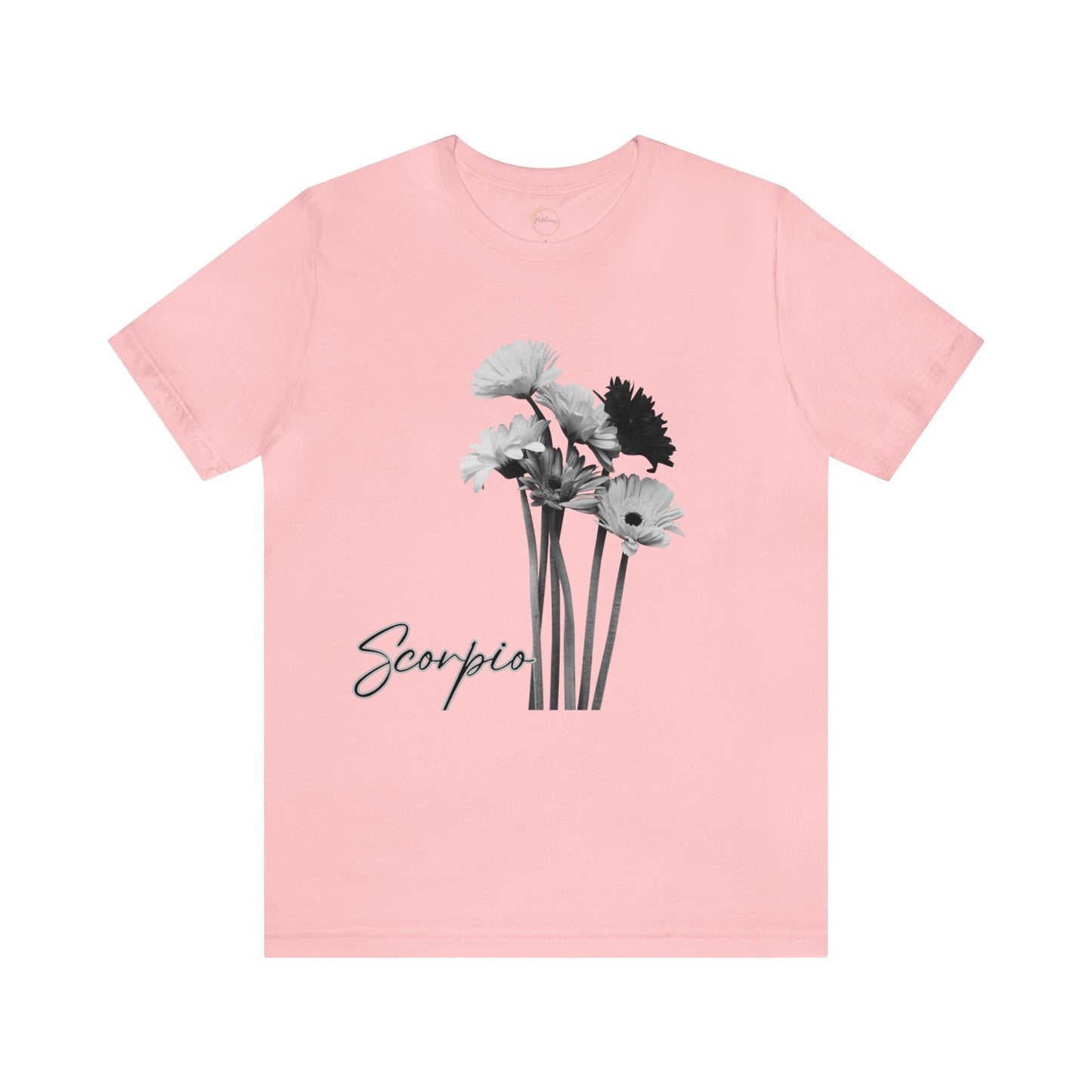 Scorpio Gerberas Zodiac Unisex Jersey Short Sleeve Tee