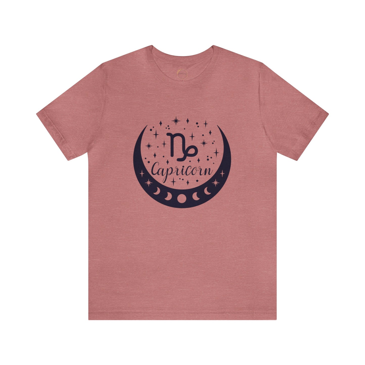Capricorn Moon Phase Zodiac Unisex Jersey Short Sleeve Tee