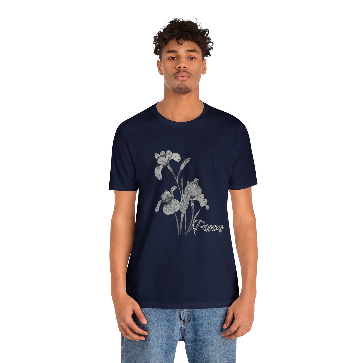 Pisces Iris Zodiac Unisex Jersey Short Sleeve Tee