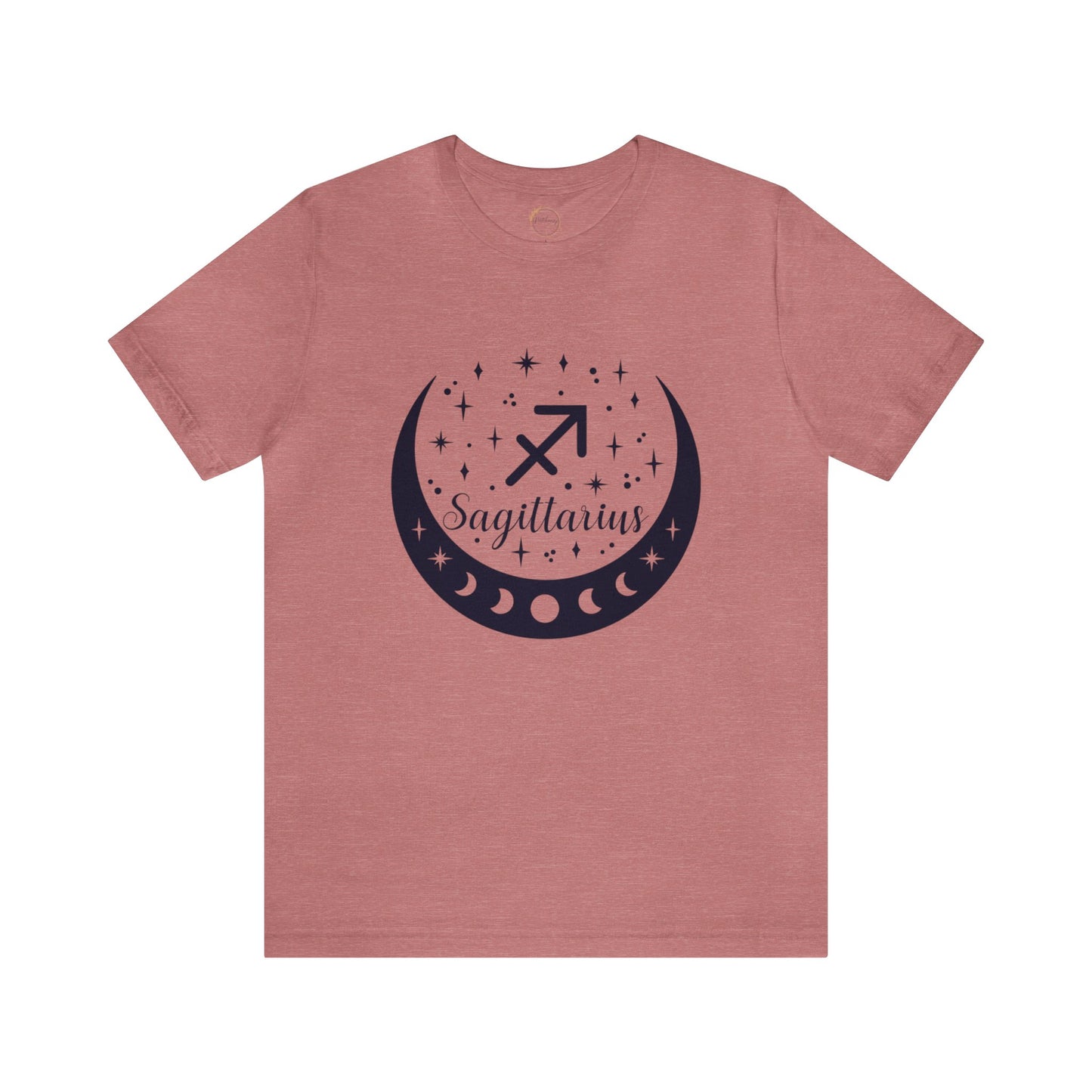 Sagittarius Moon Phase Zodiac Unisex Jersey Short Sleeve Tee