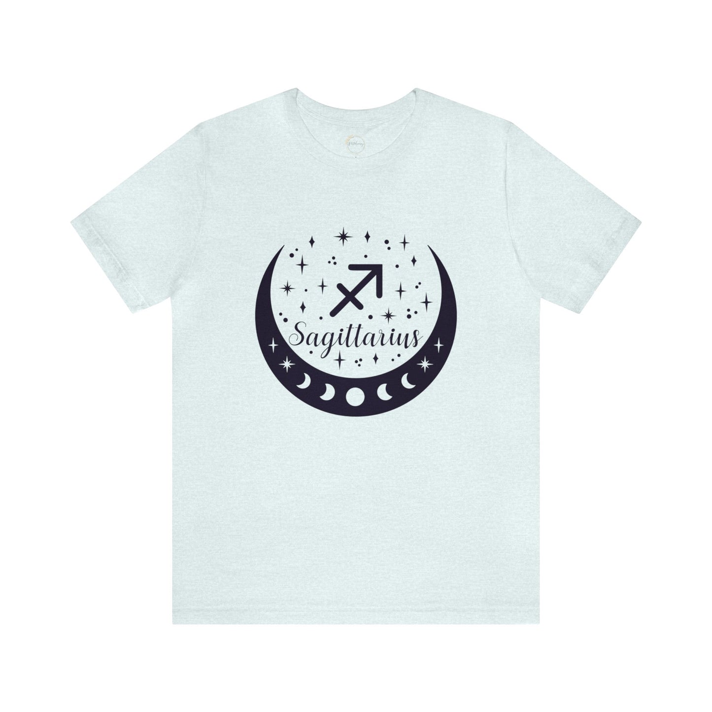 Sagittarius Moon Phase Zodiac Unisex Jersey Short Sleeve Tee
