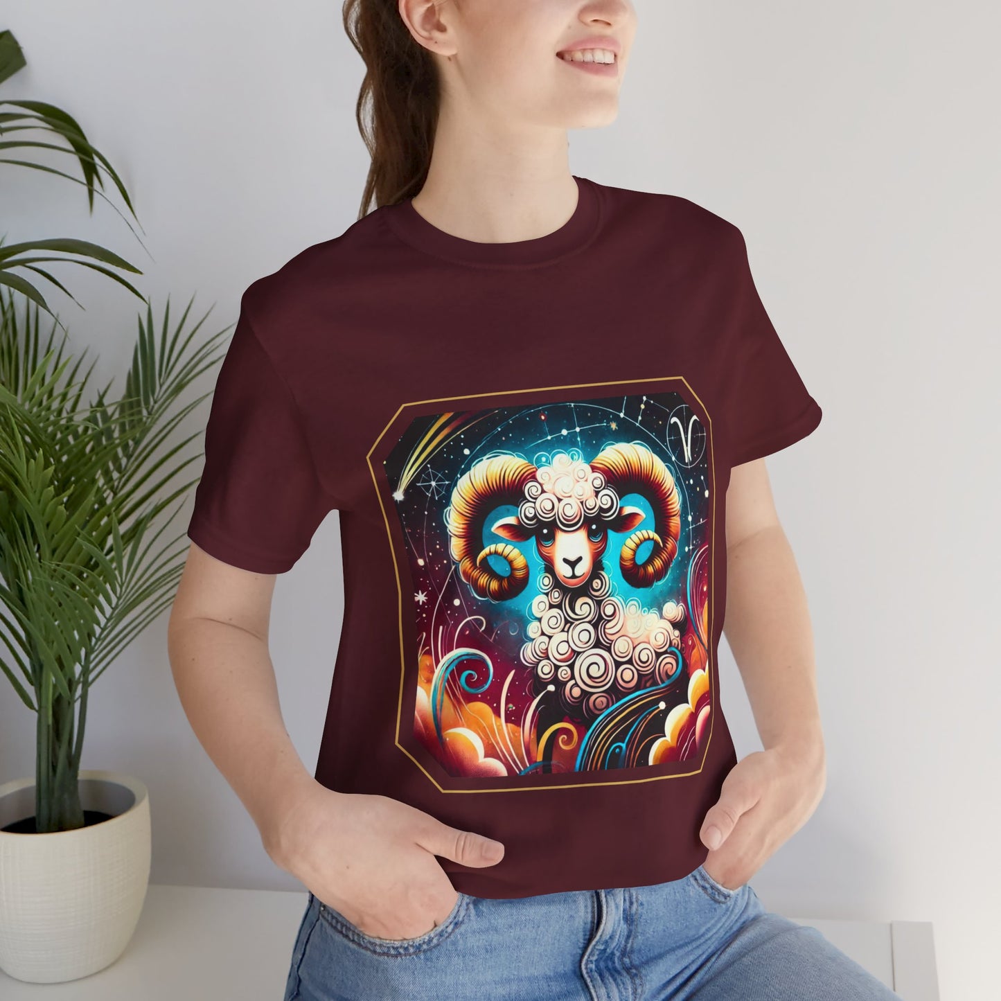 Aries Framed Zodiac Name T-Shirt