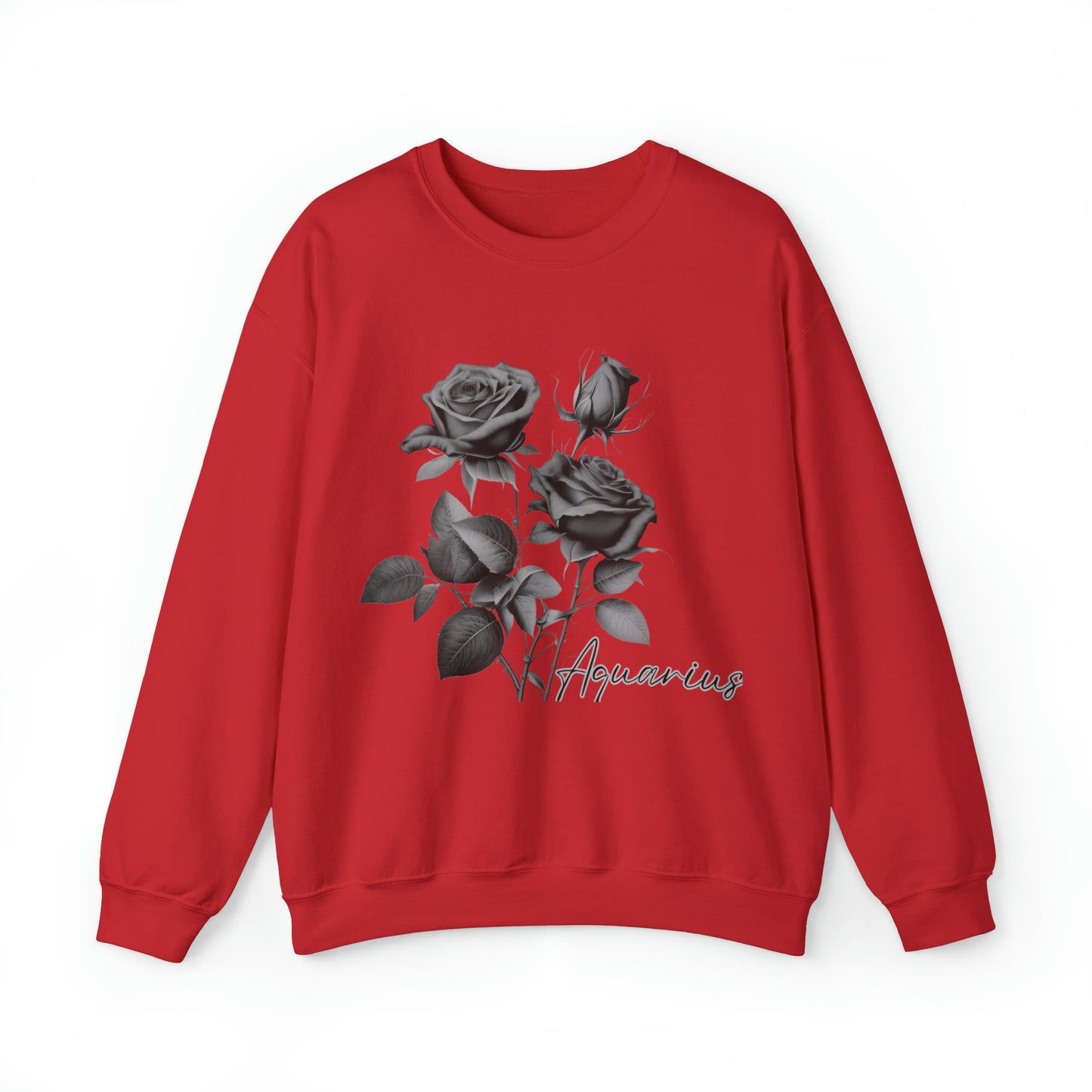 Aquarius Rose Unisex Heavy Blend Crewneck Sweatshirt