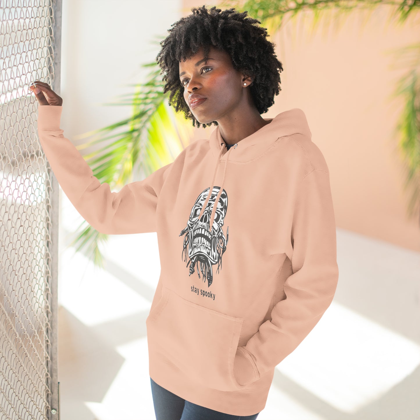 Stay Spookie Skull Unisex Premium Pullover Hoodie