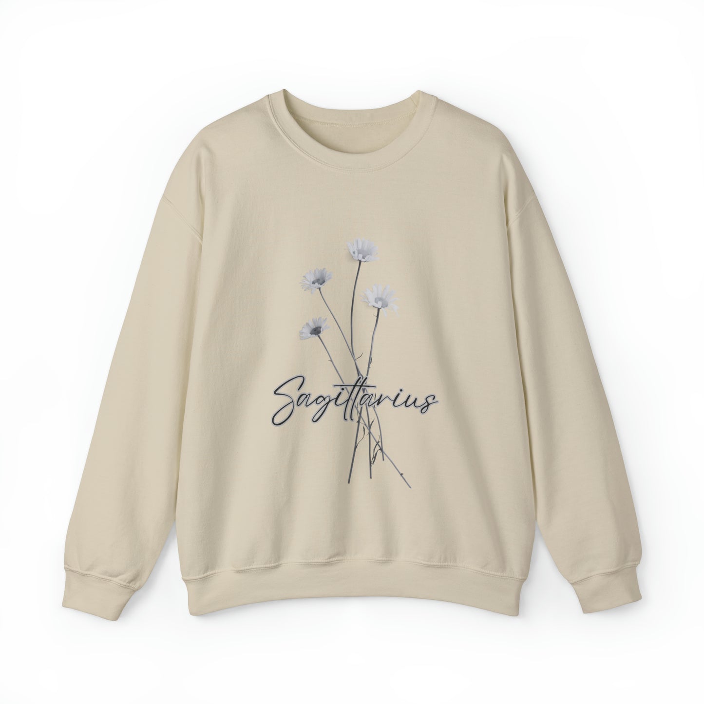 Sagittarius Daises Unisex Heavy Blend Crewneck Sweatshirt