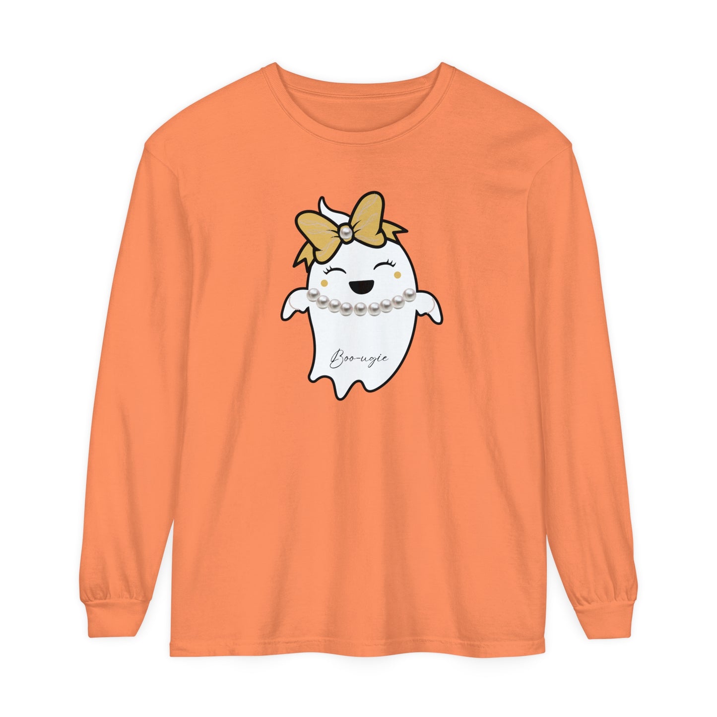 Boo-ugie Ghost Unisex Long Sleeve T-Shirt
