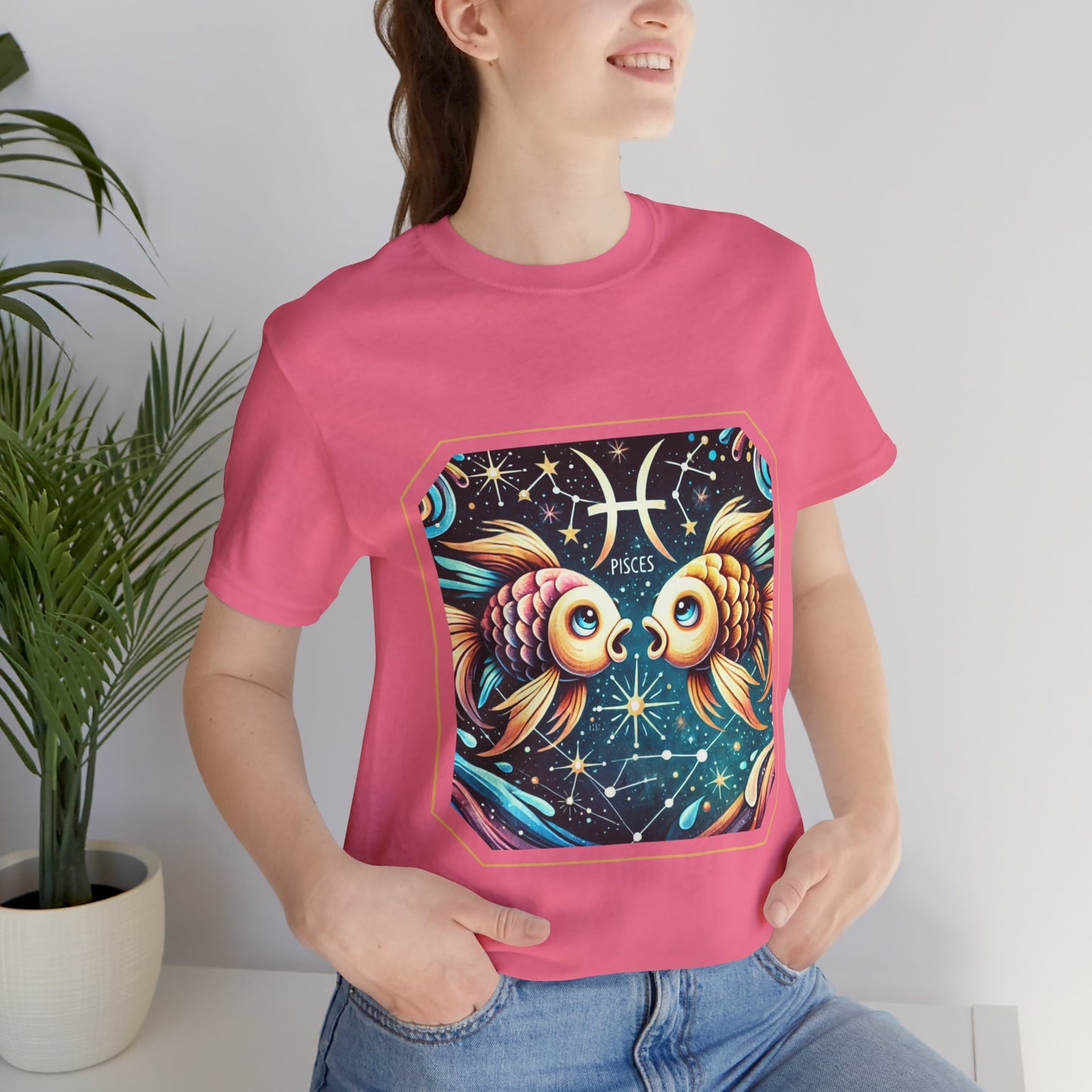 Pisces Framed Zodiac Name T-Shirt