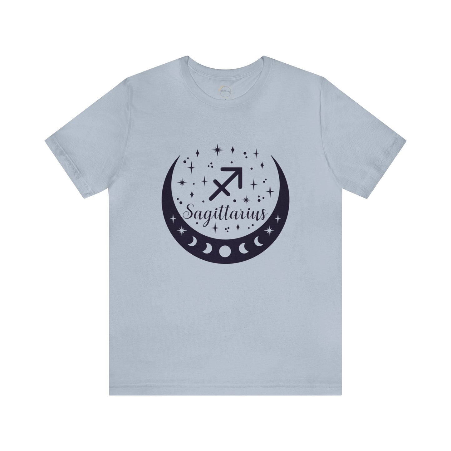 Sagittarius Moon Phase Zodiac Unisex Jersey Short Sleeve Tee