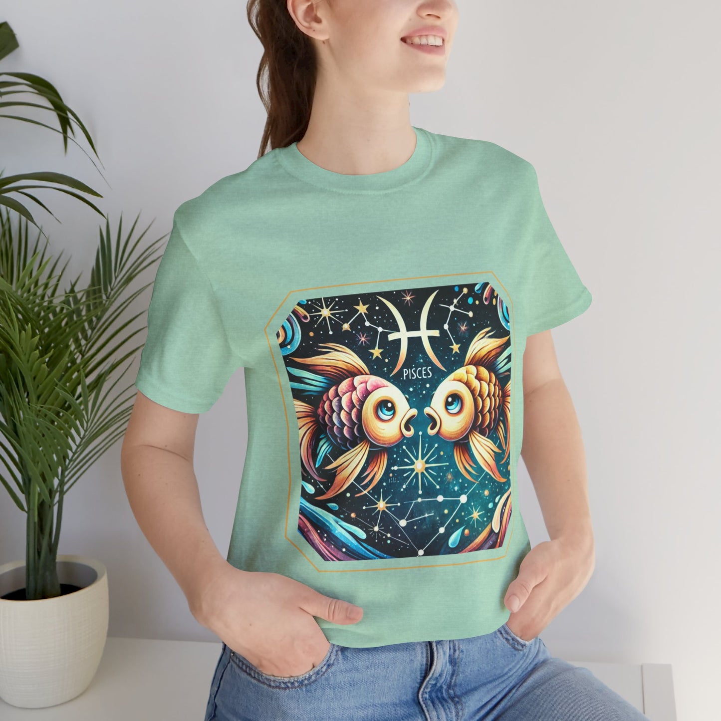 Pisces Framed Zodiac Name T-Shirt