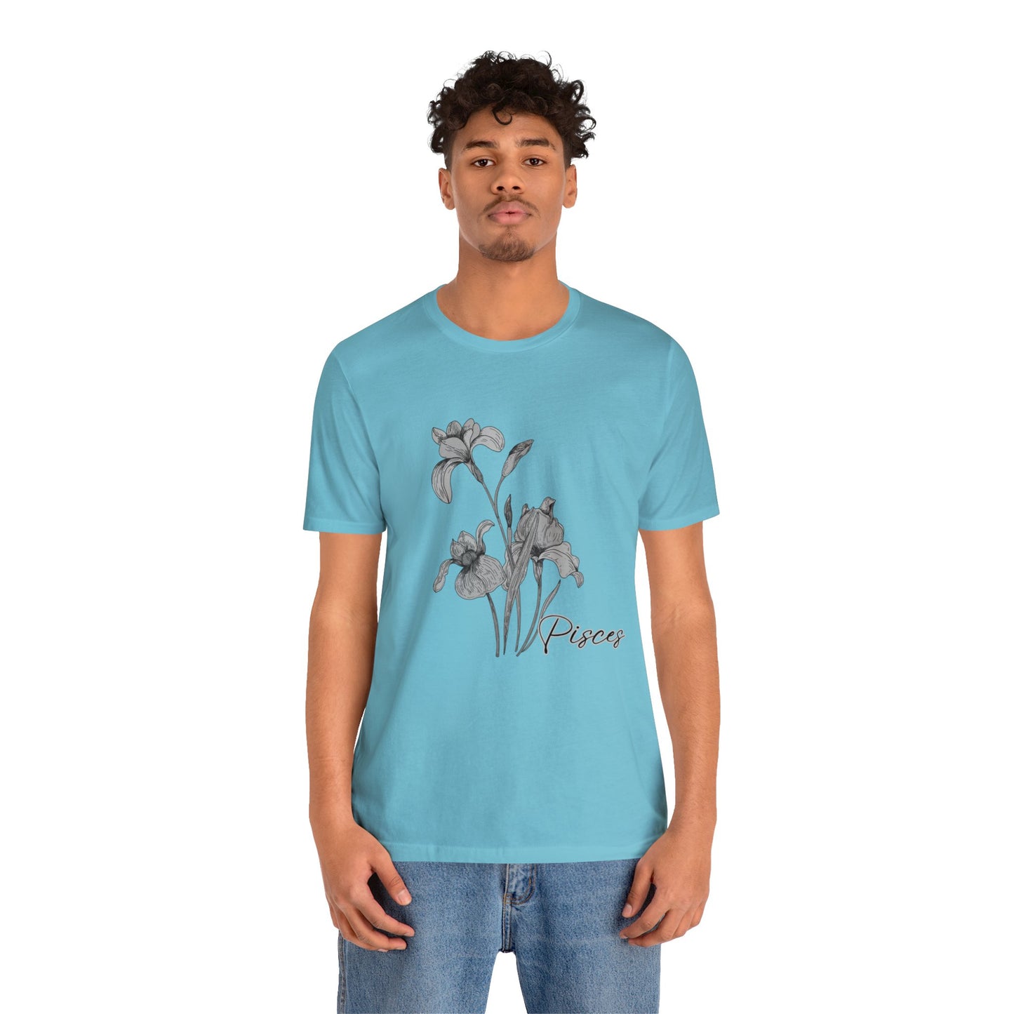 Pisces Iris Zodiac Unisex Jersey Short Sleeve Tee