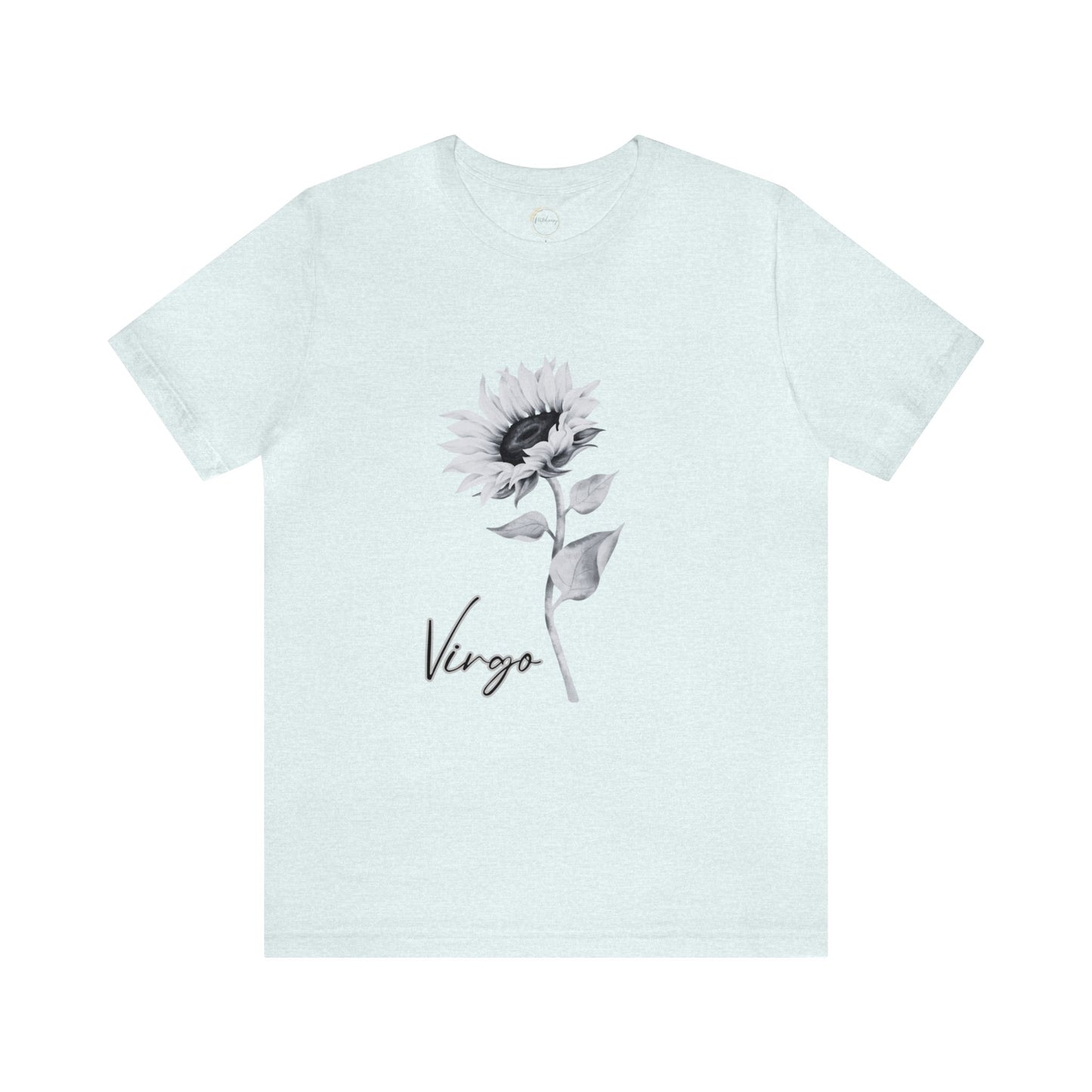 Virgo Sunflower Zodiac Unisex Jersey Short Sleeve Tee
