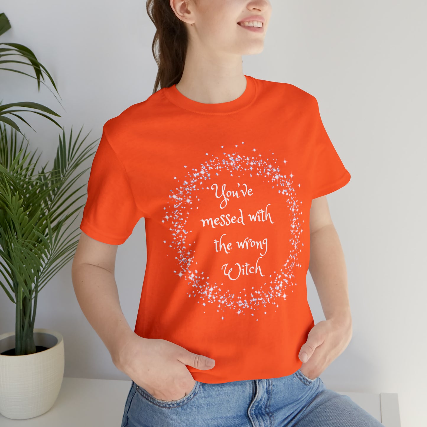 Messed with Wrong Witch Unisex Jersey Short Sleeve Tee