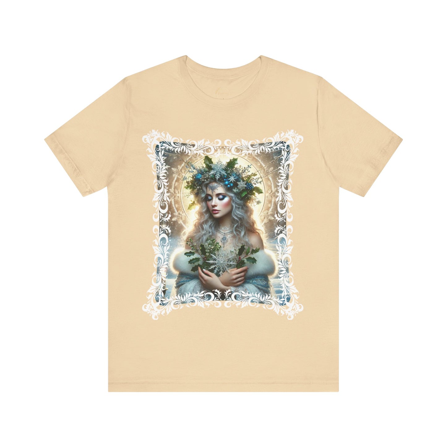 Winter Solstice Goddess Shirt - Mystical Pagan Holiday Design Tee