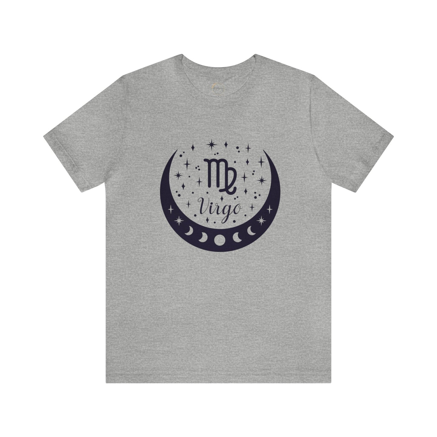 Virgo Moon Phase Zodiac Unisex Jersey Short Sleeve Tee