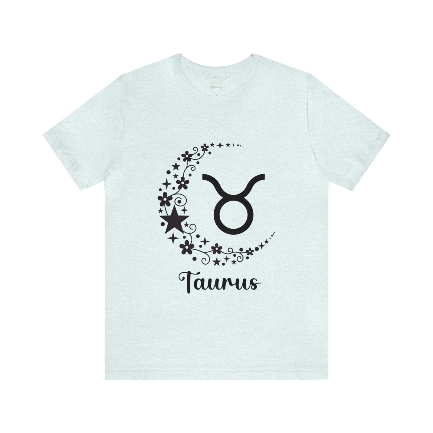 Taurus Floral Moon Zodiac Unisex Jersey Short Sleeve Tee