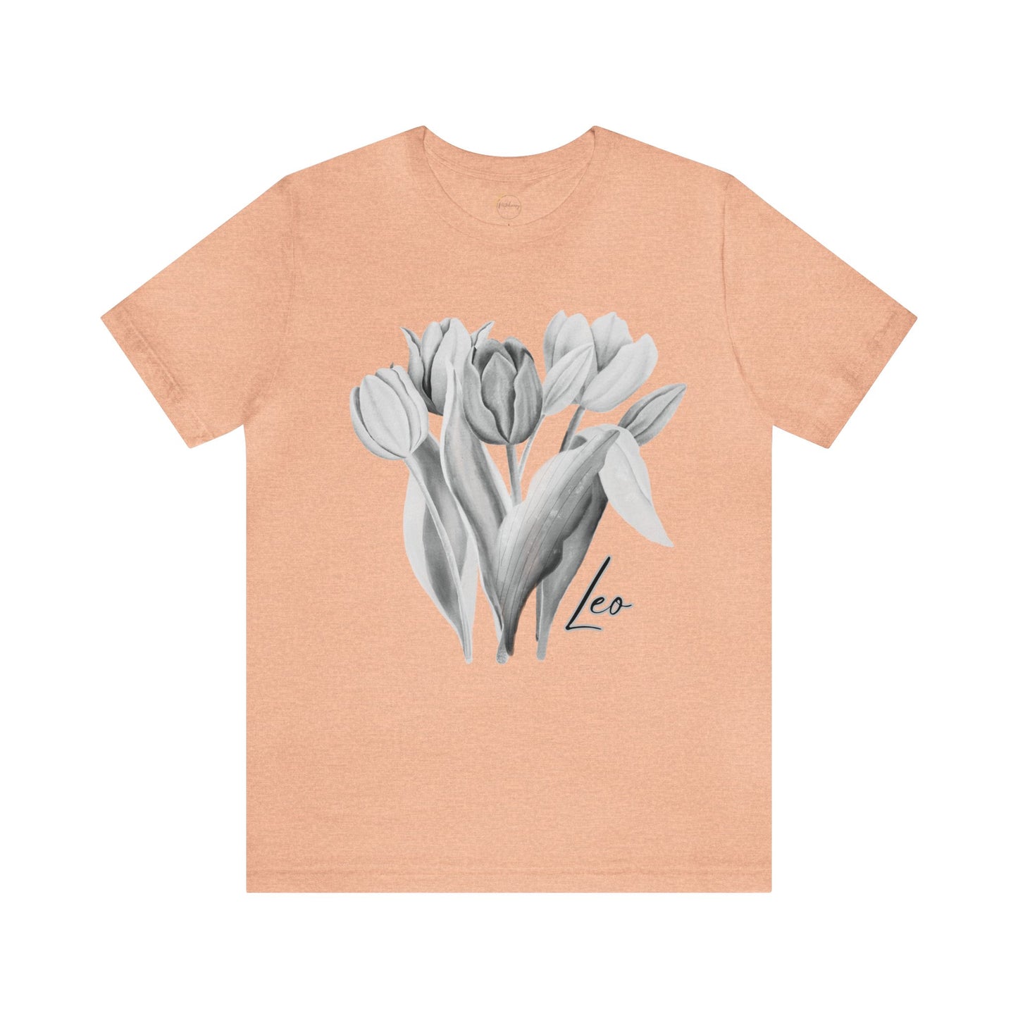 Leo Tulips Zodiac Unisex Jersey Short Sleeve Tee