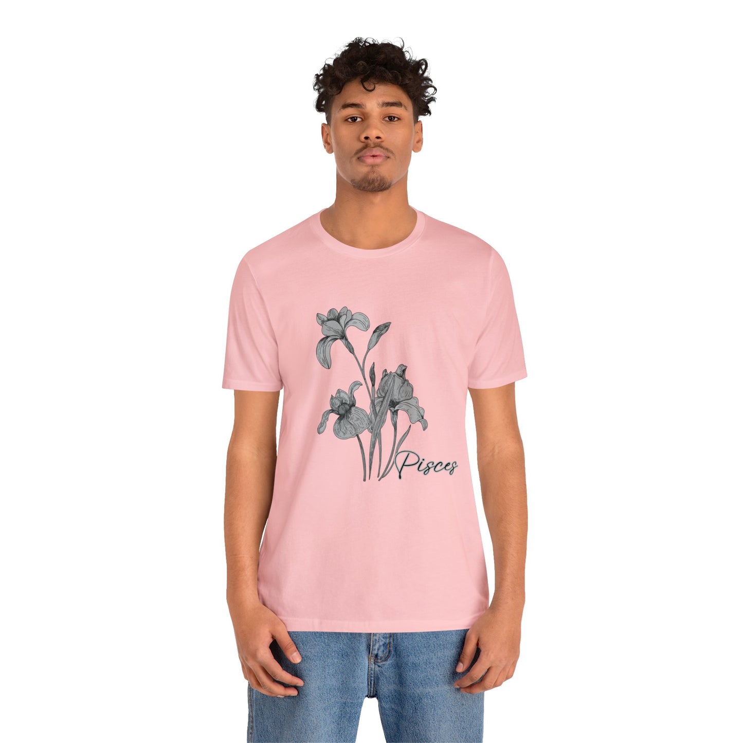 Pisces Iris Zodiac Unisex Jersey Short Sleeve Tee