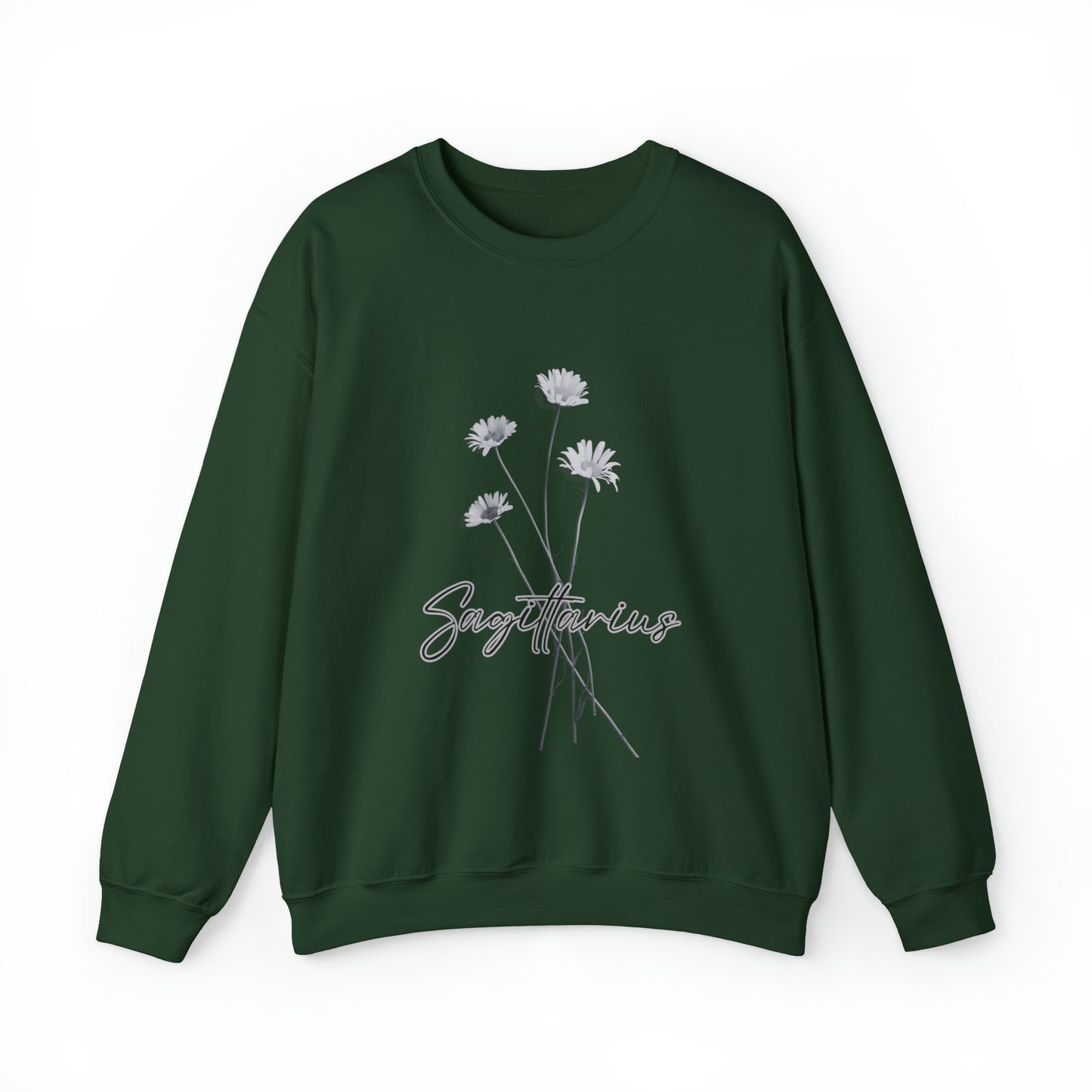Sagittarius Daises Unisex Heavy Blend Crewneck Sweatshirt