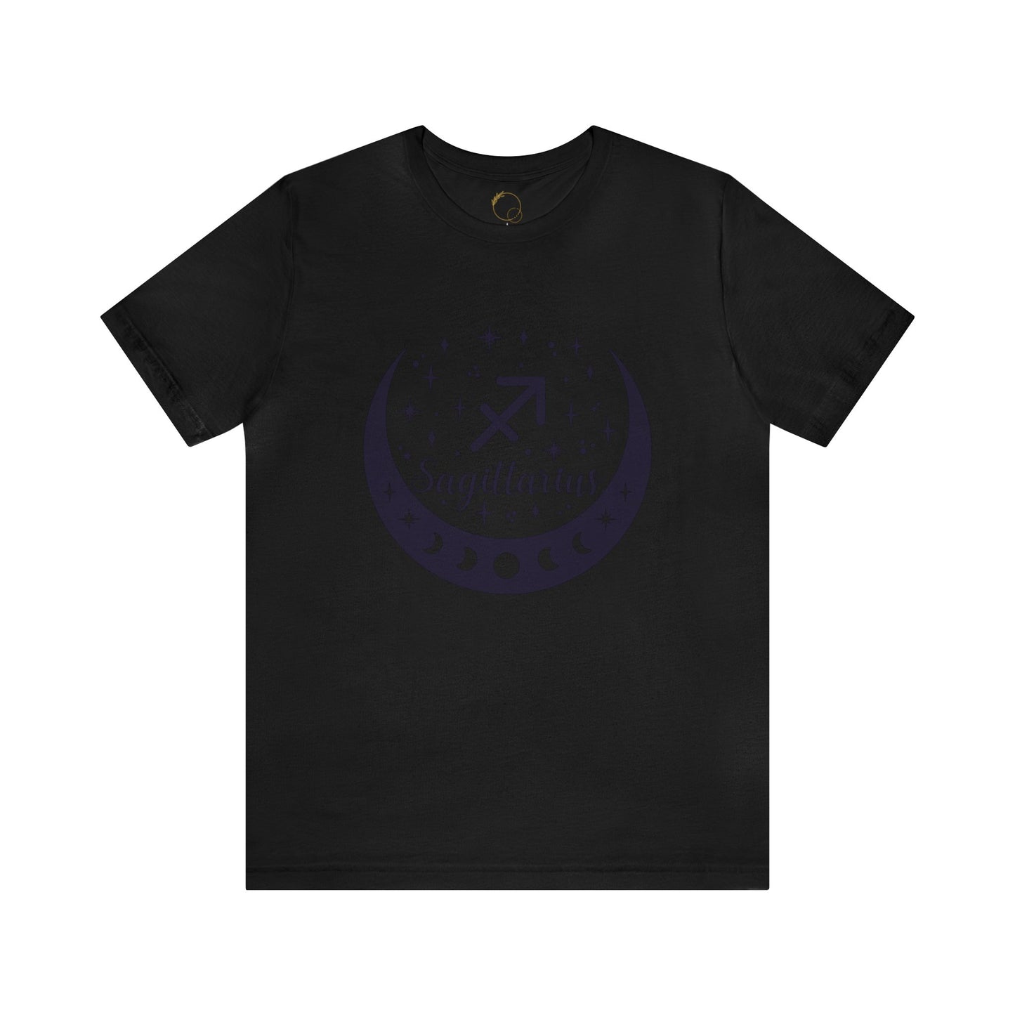 Sagittarius Moon Phase Zodiac Unisex Jersey Short Sleeve Tee