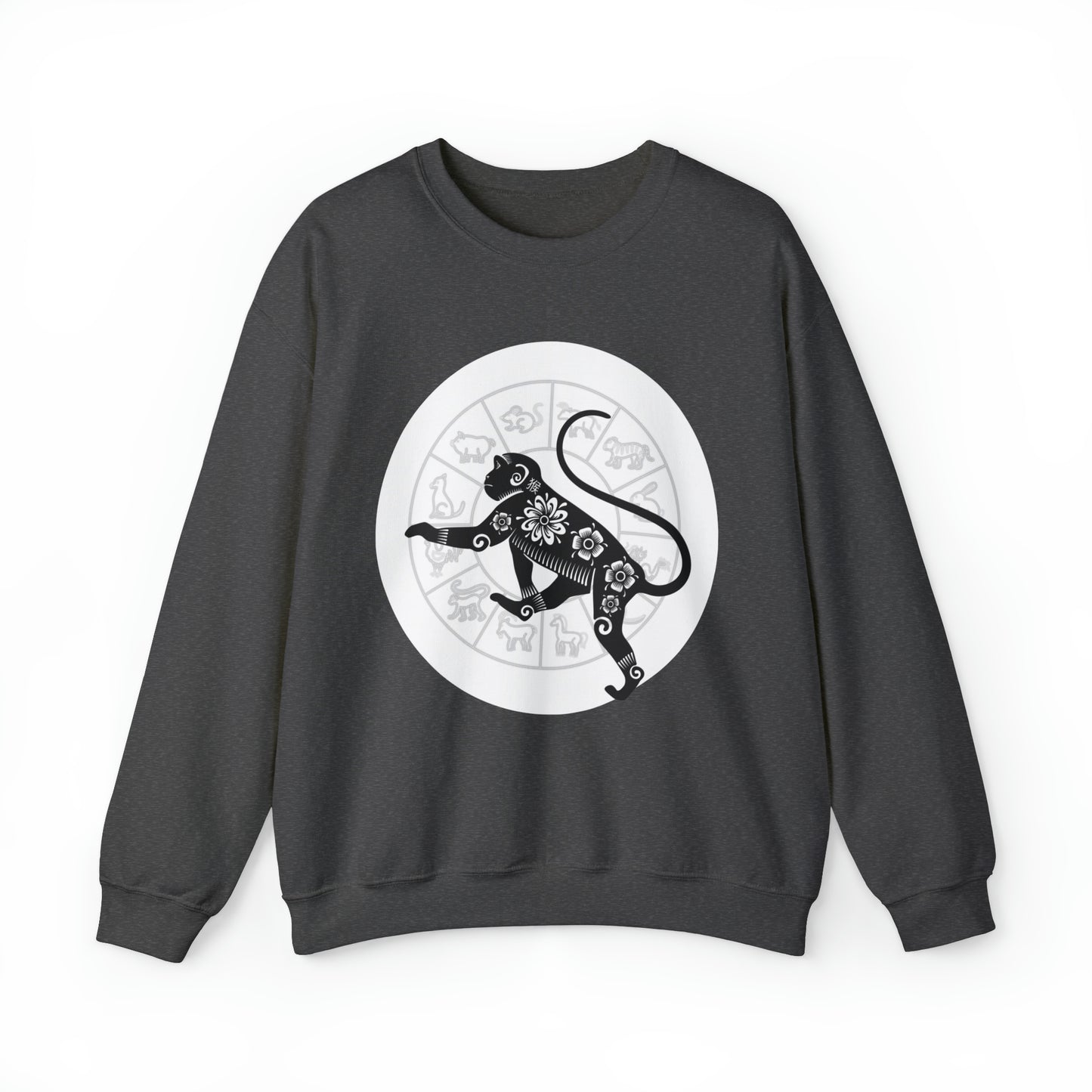 Shengxiao Monkey Unisex Heavy Blend Crewneck Sweatshirt
