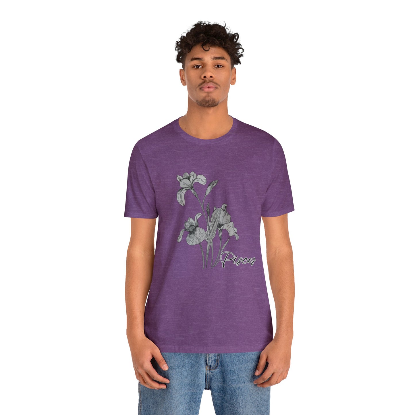 Pisces Iris Zodiac Unisex Jersey Short Sleeve Tee