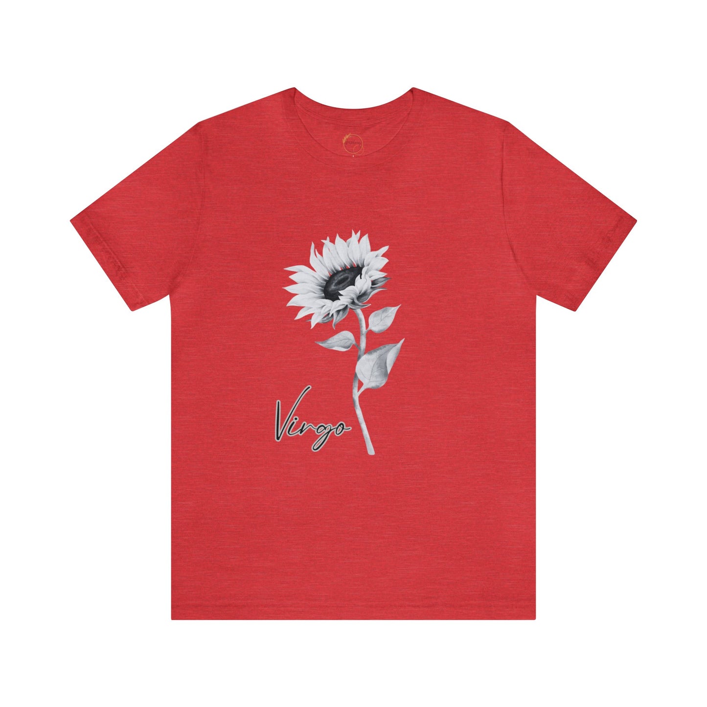 Virgo Sunflower Zodiac Unisex Jersey Short Sleeve Tee