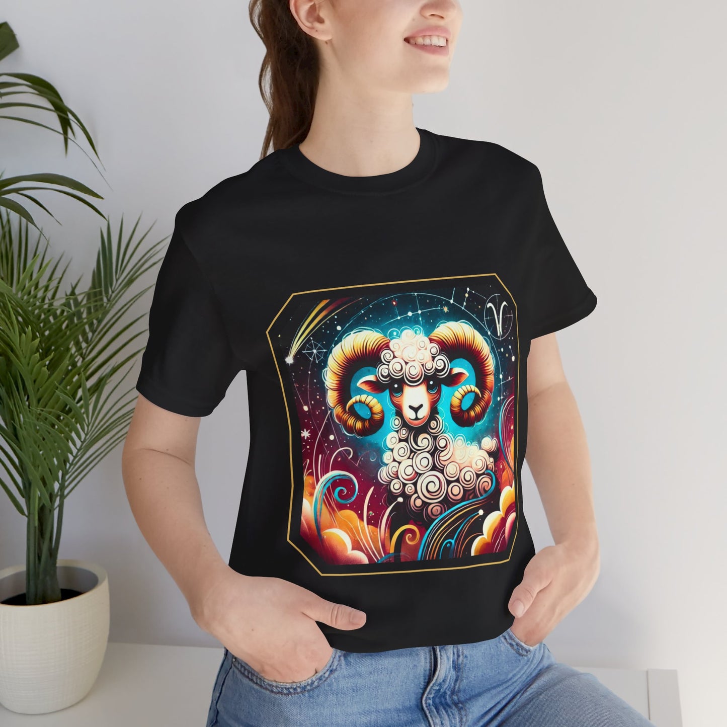 Aries Framed Zodiac Name T-Shirt