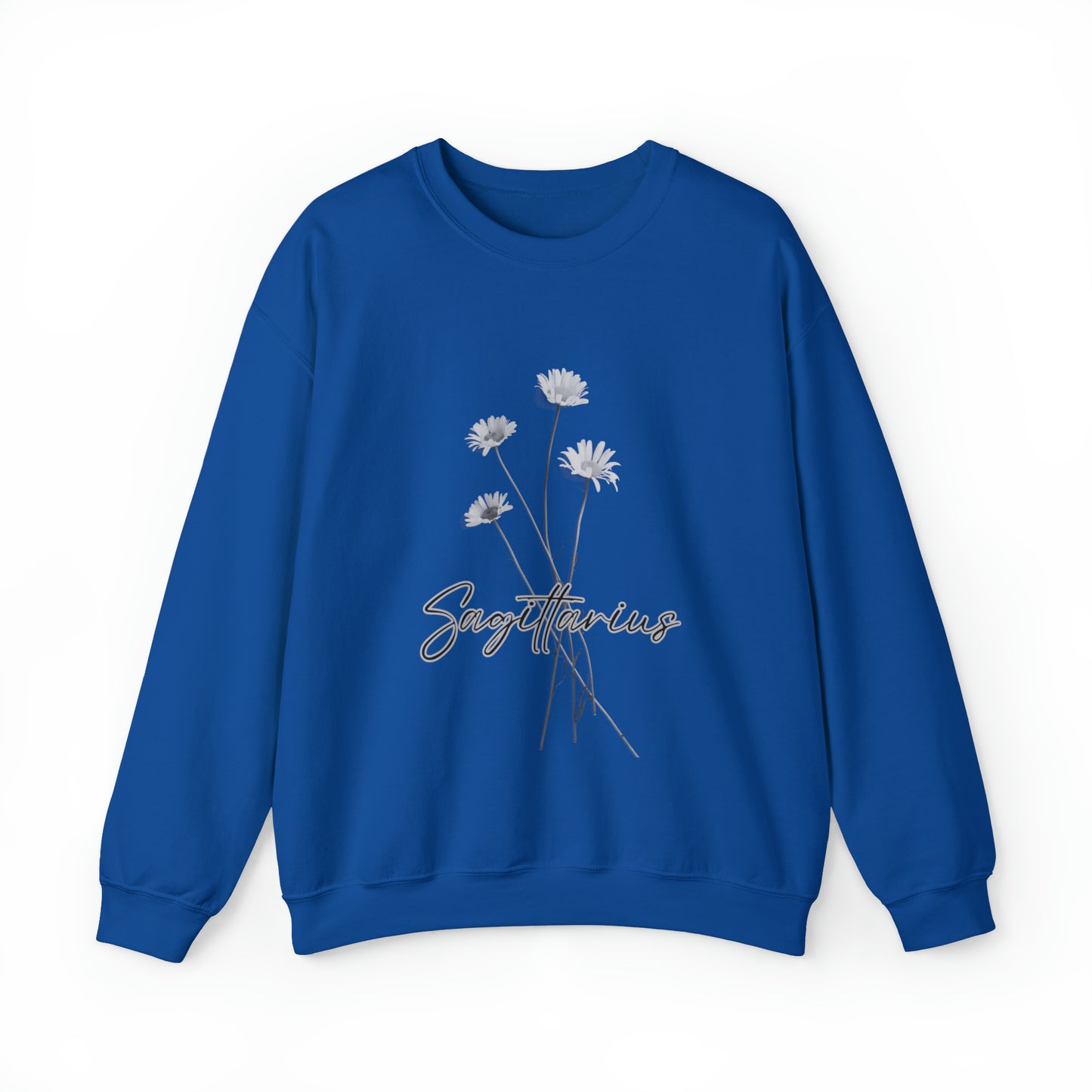 Sagittarius Daises Unisex Heavy Blend Crewneck Sweatshirt