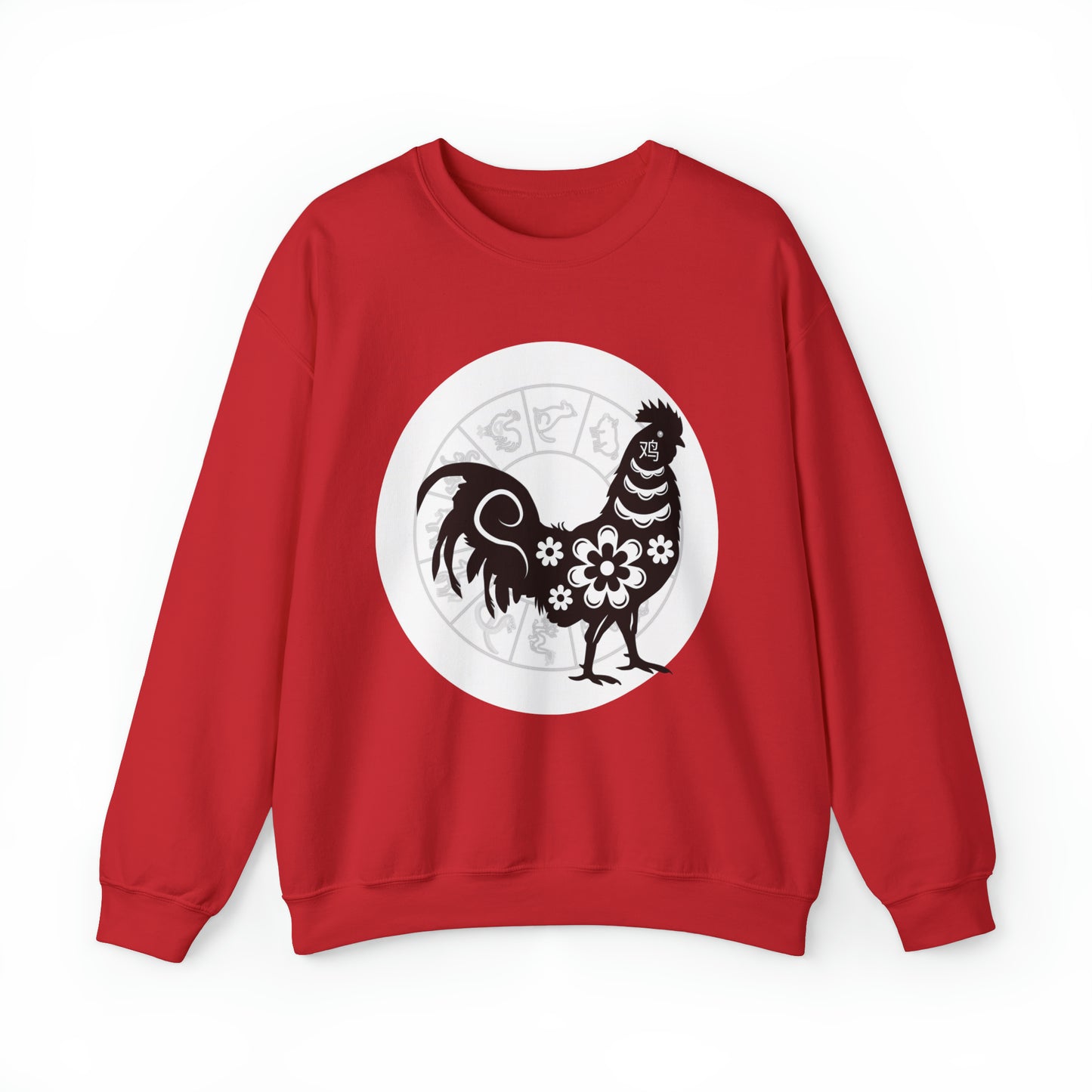 Shengxiao Rooster Unisex Heavy Blend Crewneck Sweatshirt
