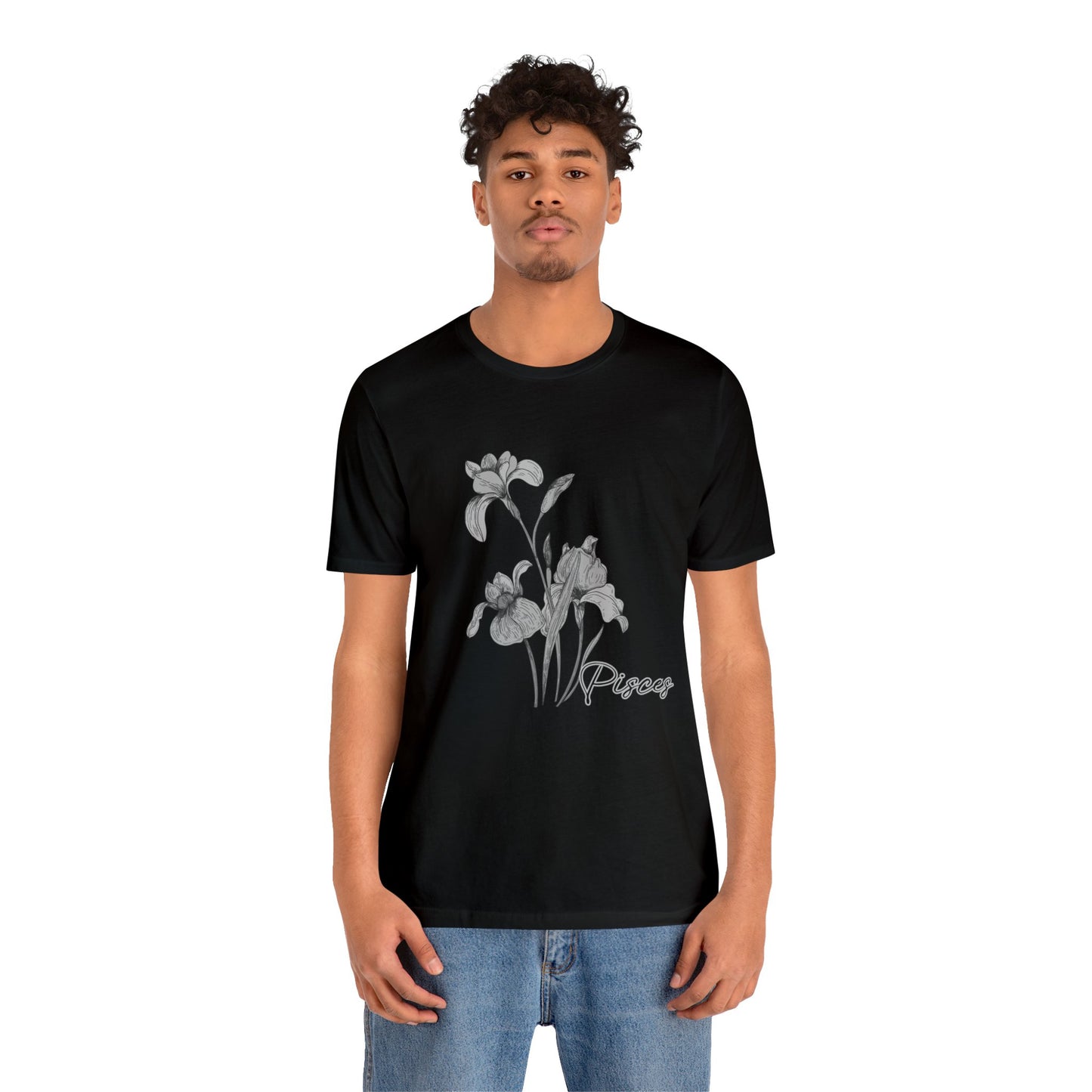 Pisces Iris Zodiac Unisex Jersey Short Sleeve Tee
