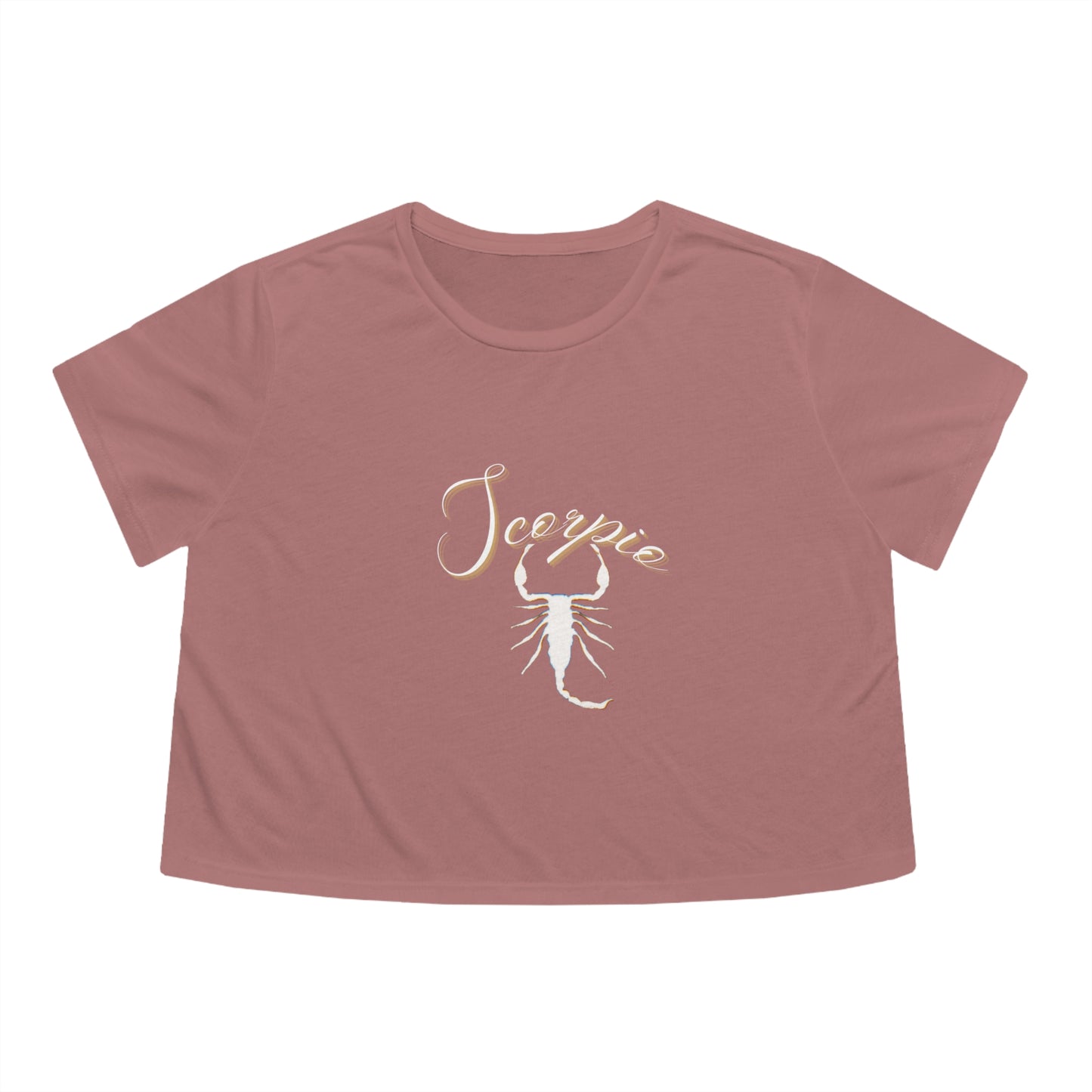 Scorpio Zodiac Flowy Cropped Tee