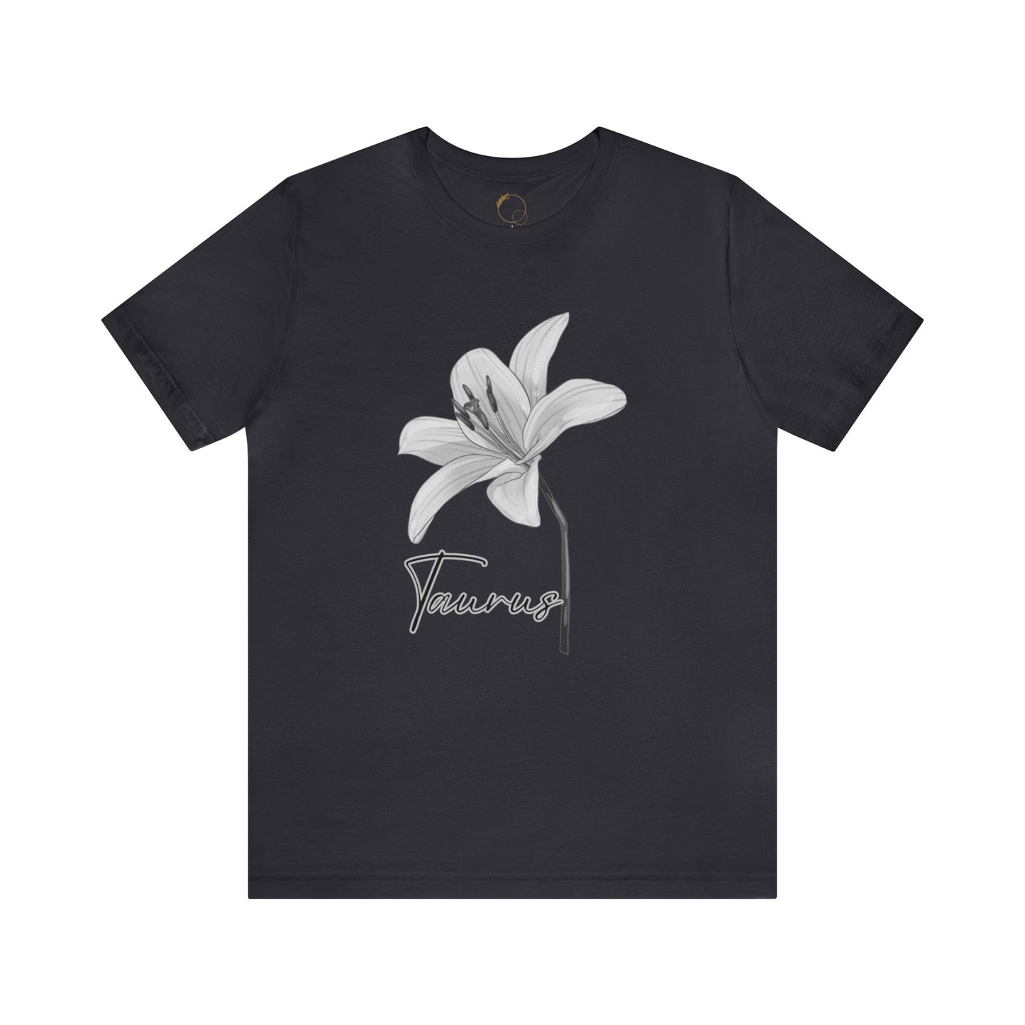 Taurus Lily Zodiac Unisex Jersey Short Sleeve Tee