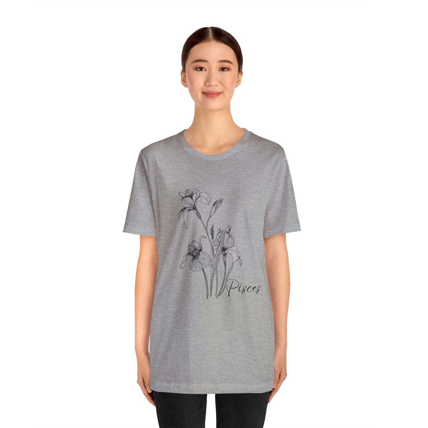 Pisces Iris Zodiac Unisex Jersey Short Sleeve Tee
