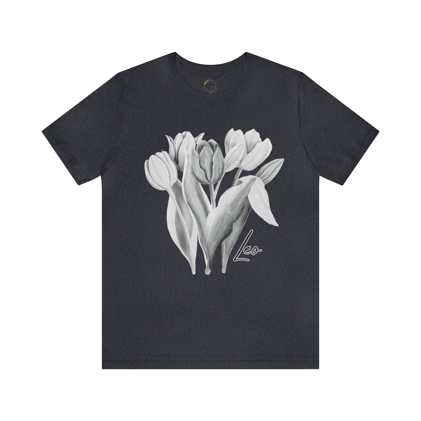 Leo Tulips Zodiac Unisex Jersey Short Sleeve Tee