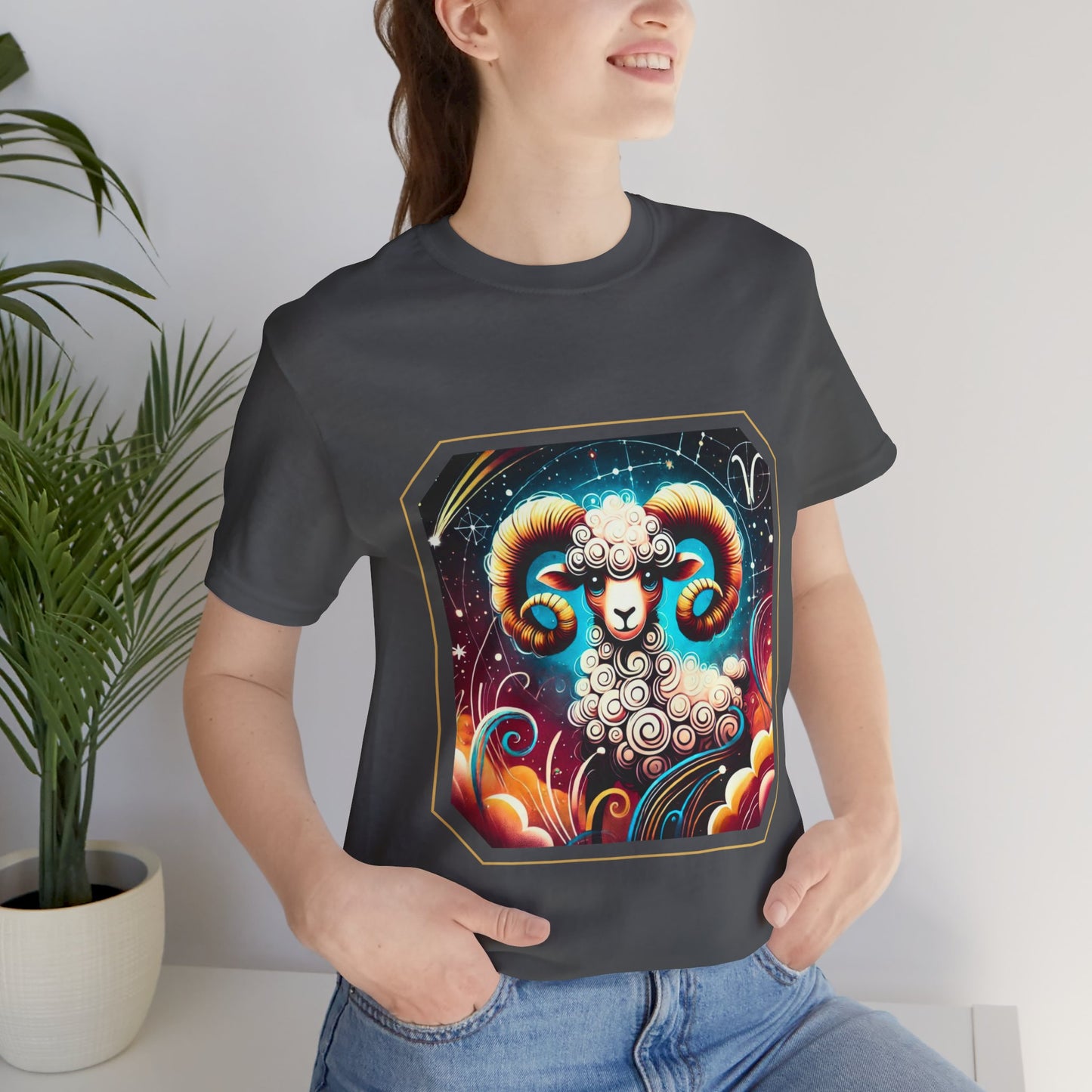 Aries Framed Zodiac Name T-Shirt