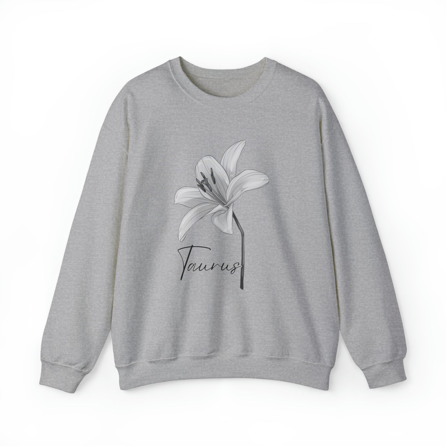 Taurus Lily Unisex Heavy Blend Crewneck Sweatshirt