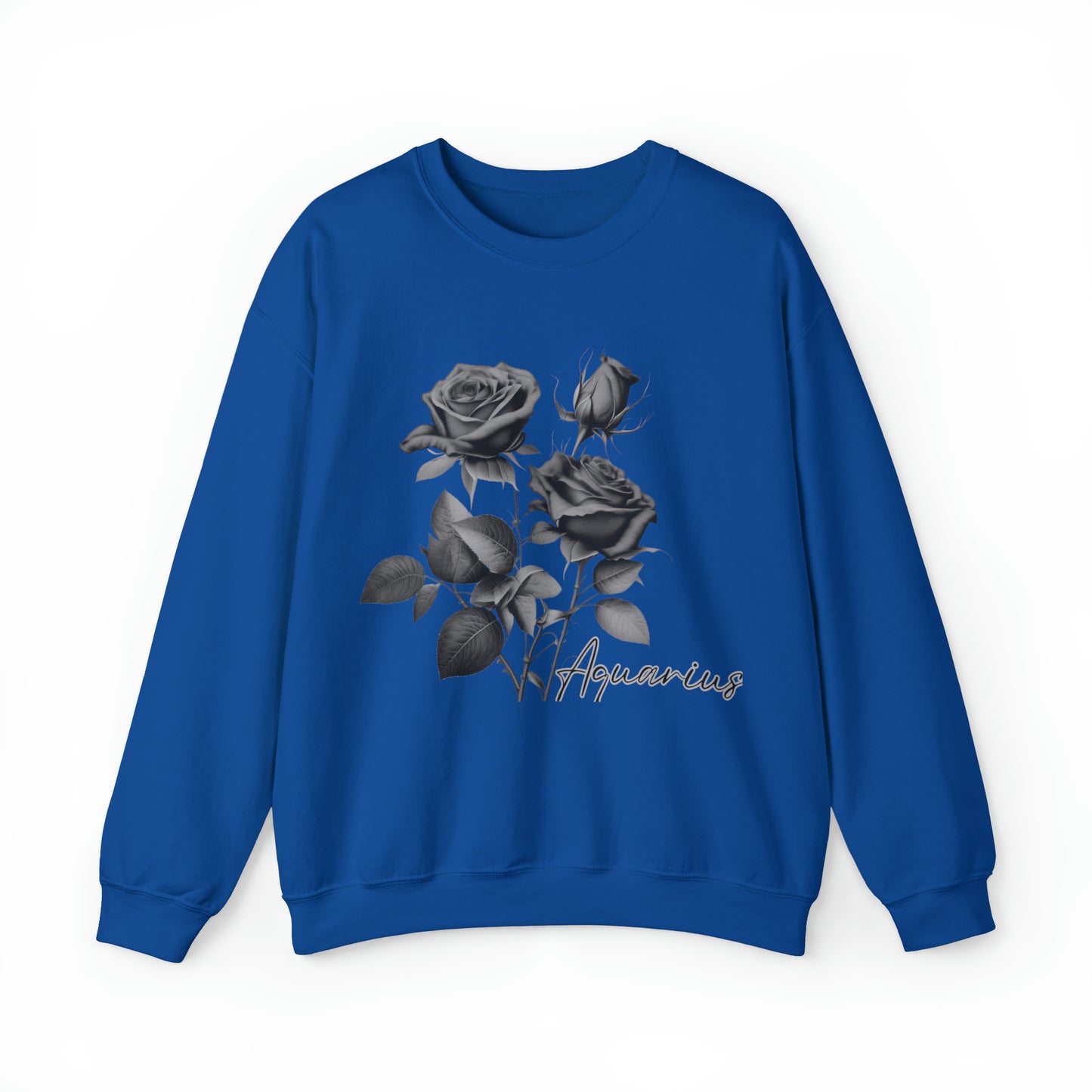 Aquarius Rose Unisex Heavy Blend Crewneck Sweatshirt