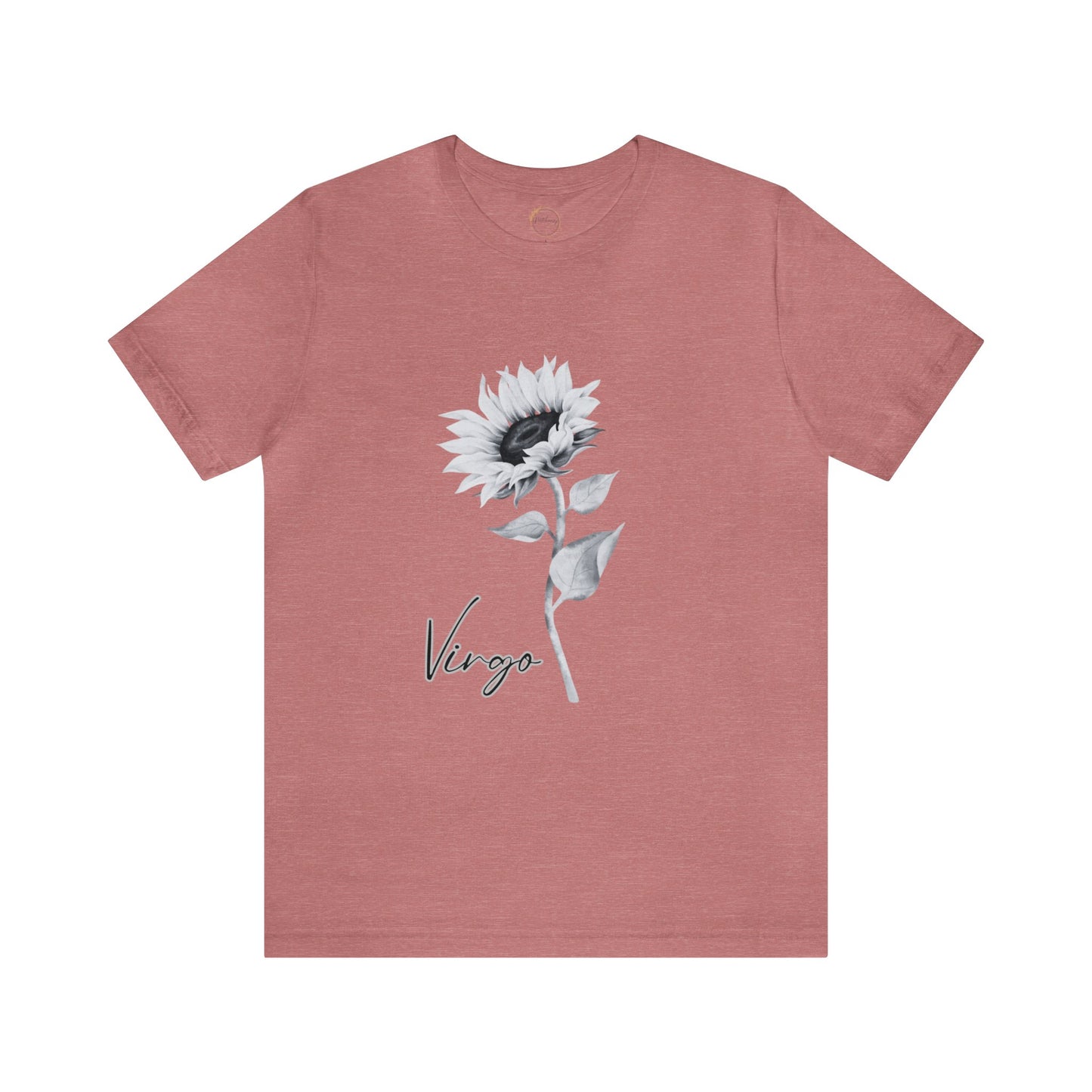 Virgo Sunflower Zodiac Unisex Jersey Short Sleeve Tee