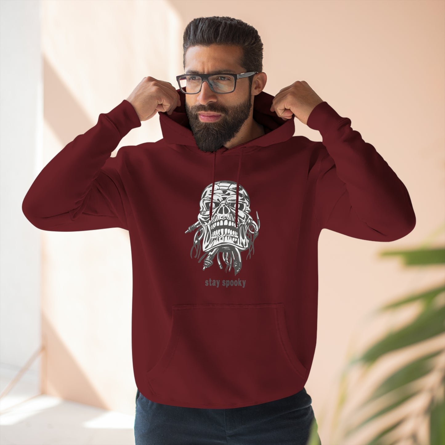 Stay Spookie Skull Unisex Premium Pullover Hoodie
