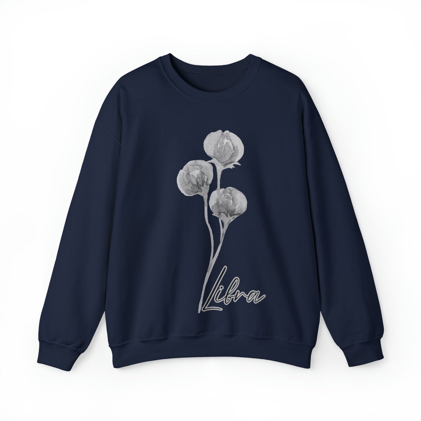 Libra Peonies Unisex Heavy Blend™ Crewneck Sweatshirt