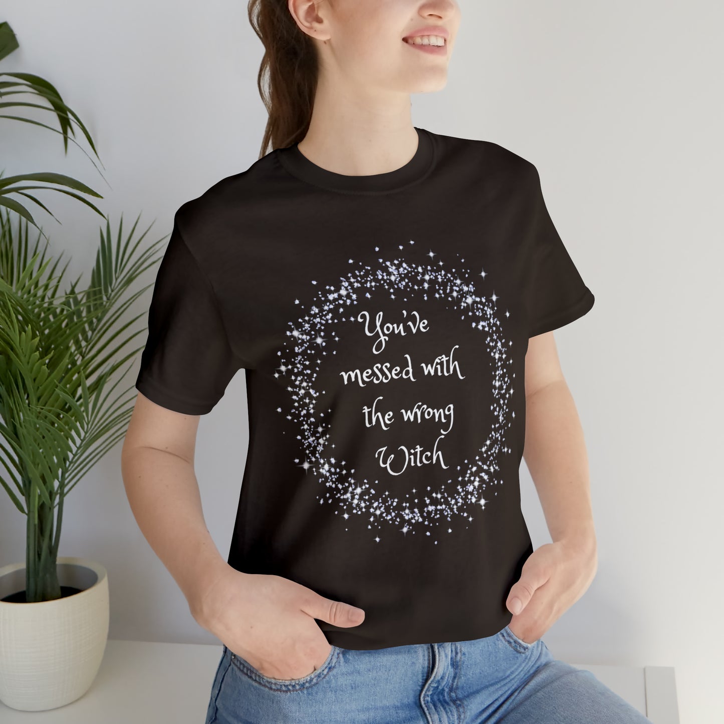 Messed with Wrong Witch Unisex Jersey Short Sleeve Tee