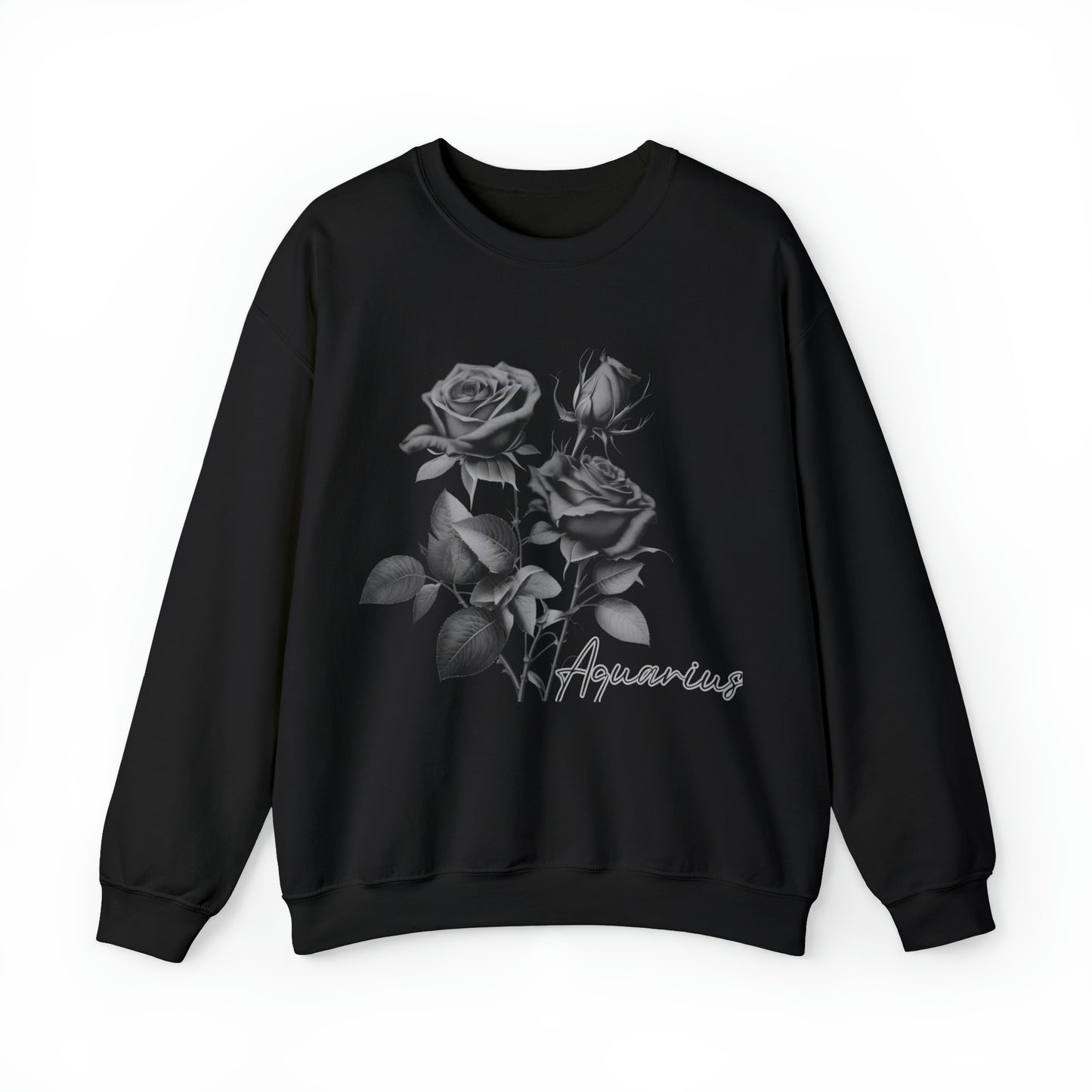 Aquarius Rose Unisex Heavy Blend Crewneck Sweatshirt