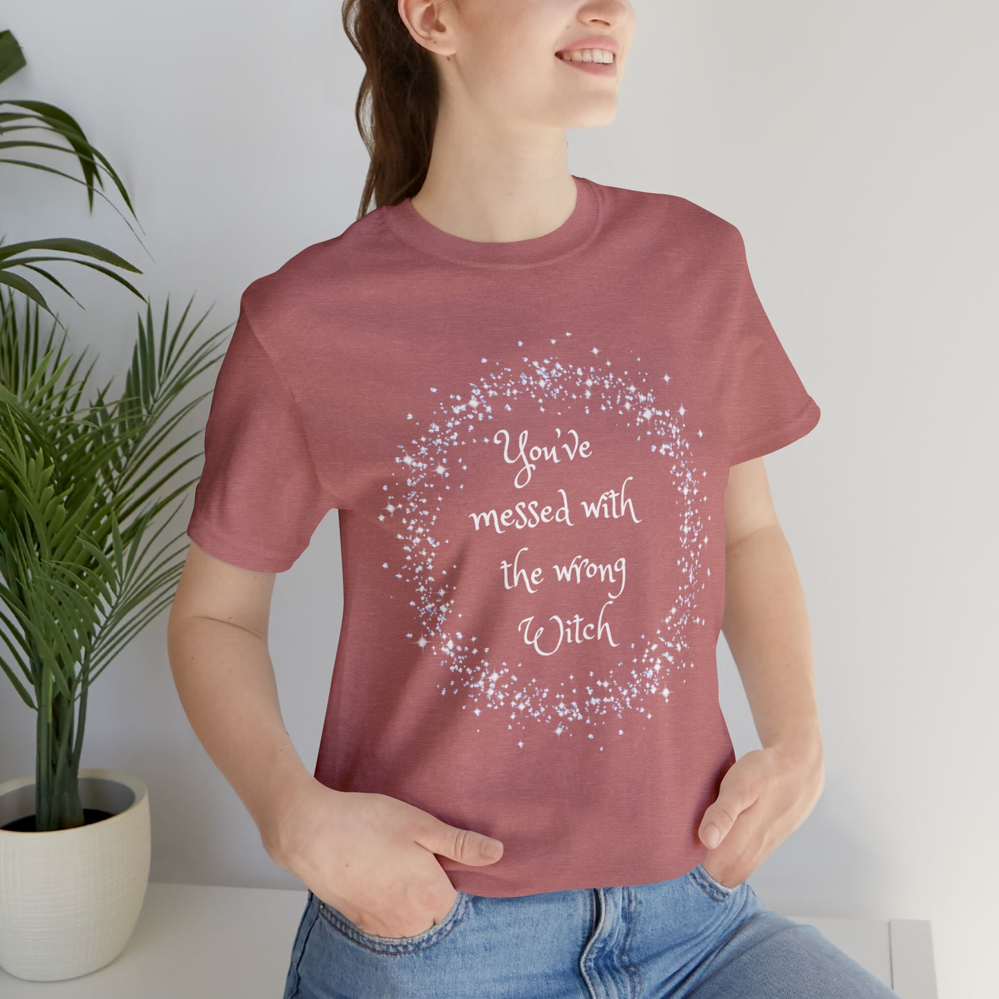Messed with Wrong Witch Unisex Jersey Short Sleeve Tee