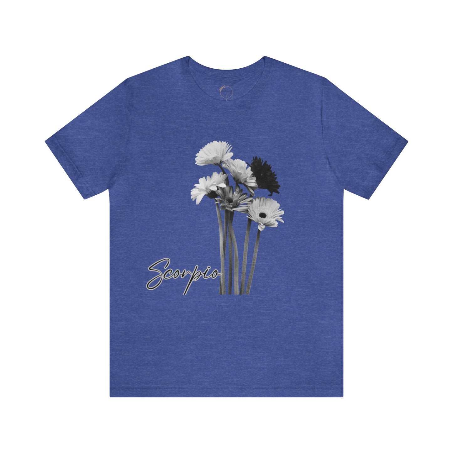 Scorpio Gerberas Zodiac Unisex Jersey Short Sleeve Tee