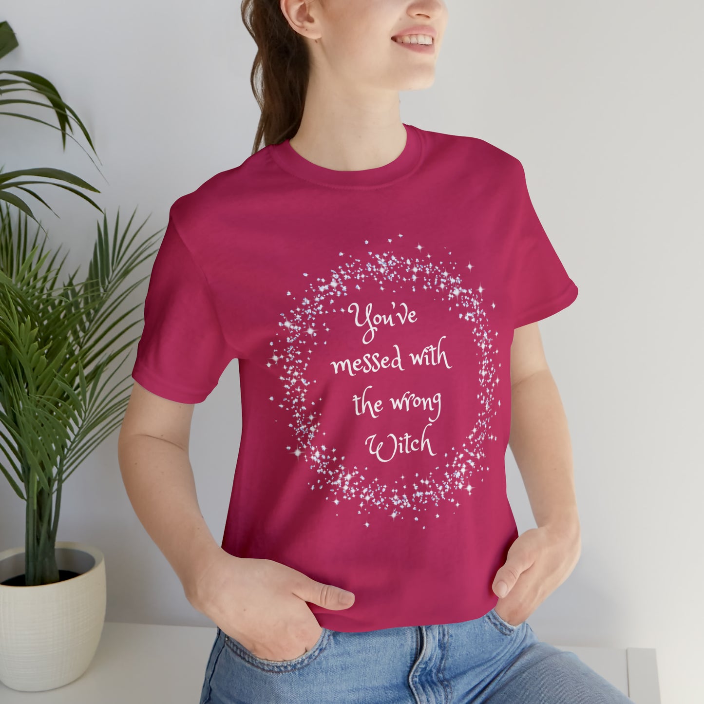 Messed with Wrong Witch Unisex Jersey Short Sleeve Tee
