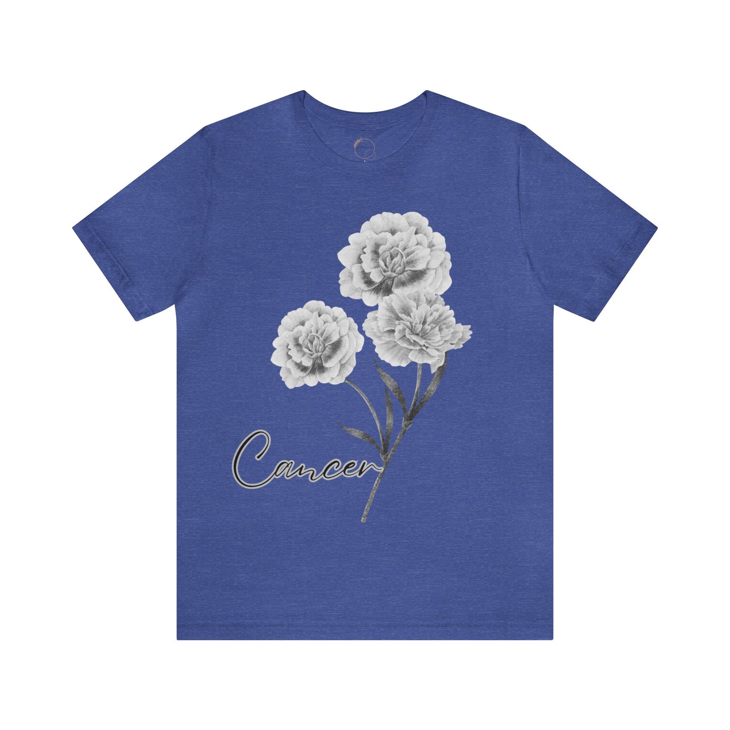 Cancer Carnation Zodiac Unisex Jersey Short Sleeve Tee