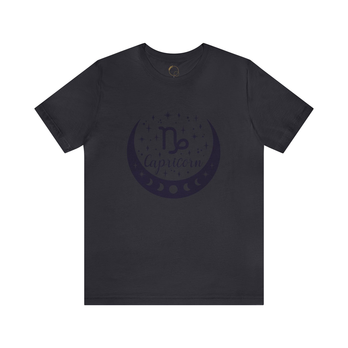 Capricorn Moon Phase Zodiac Unisex Jersey Short Sleeve Tee