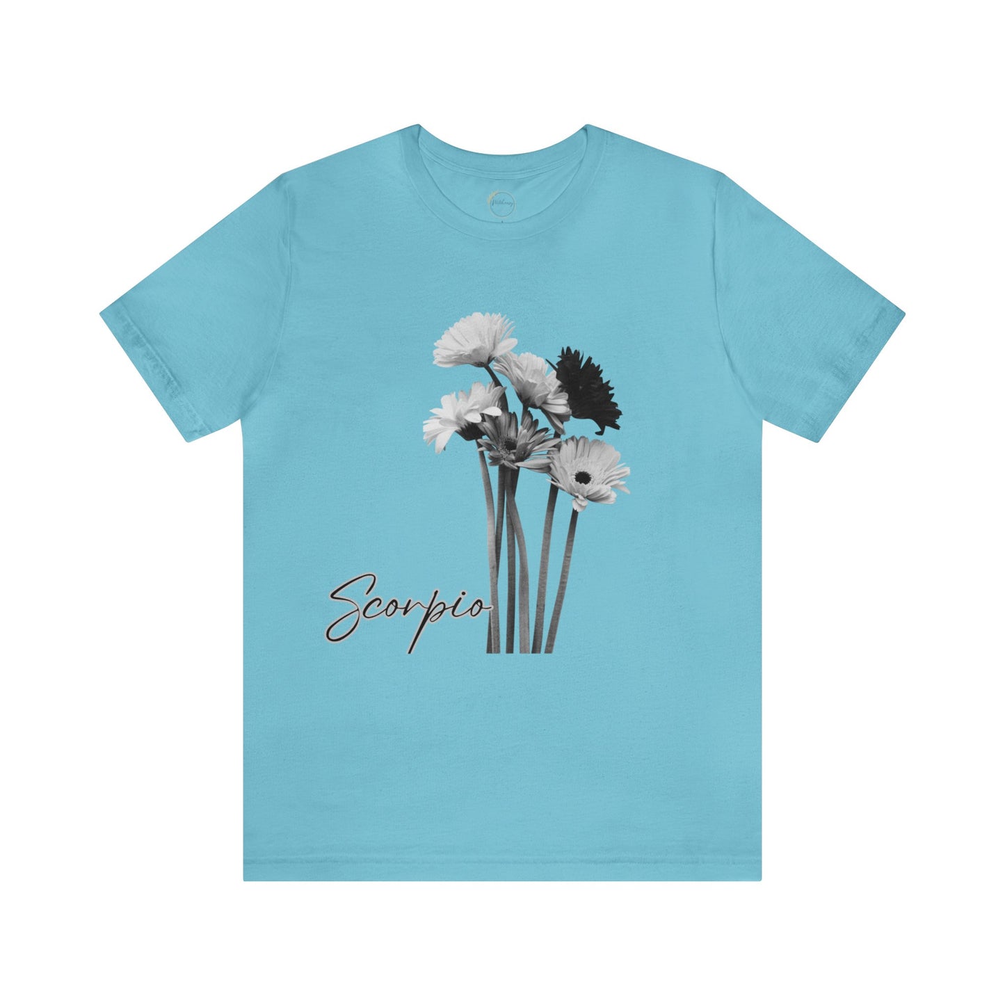 Scorpio Gerberas Zodiac Unisex Jersey Short Sleeve Tee
