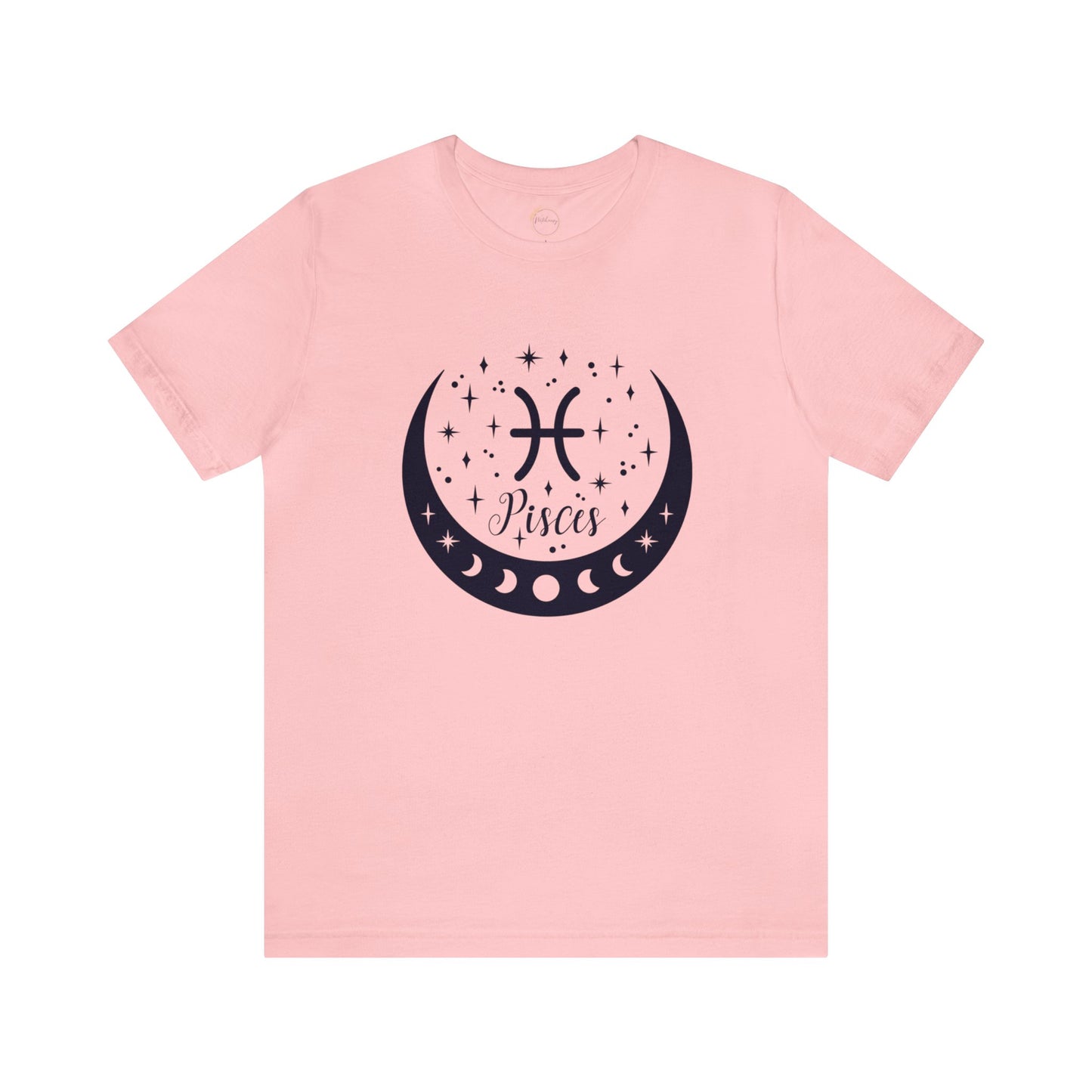 Pisces Moon Phase Zodiac Unisex Jersey Short Sleeve Tee