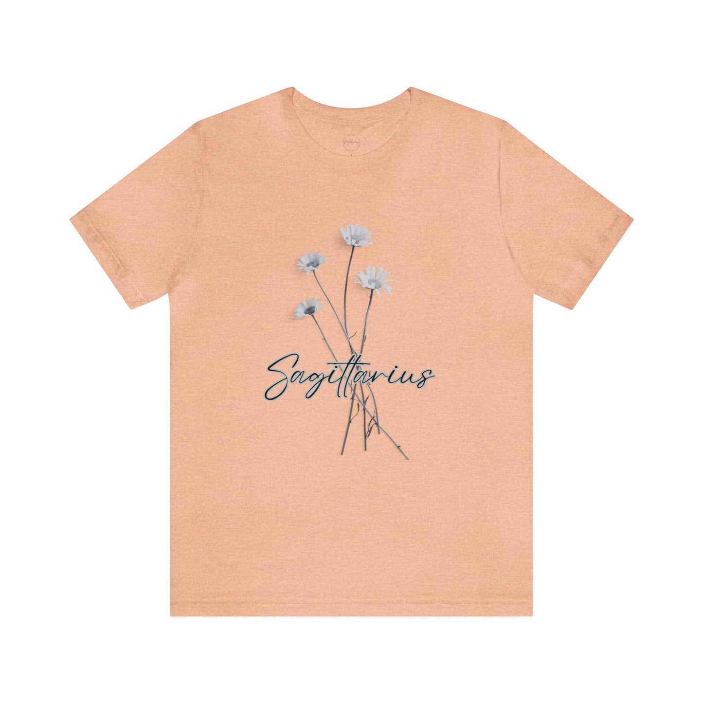 Sagittarius Daisy Zodiac Unisex Jersey Short Sleeve Tee